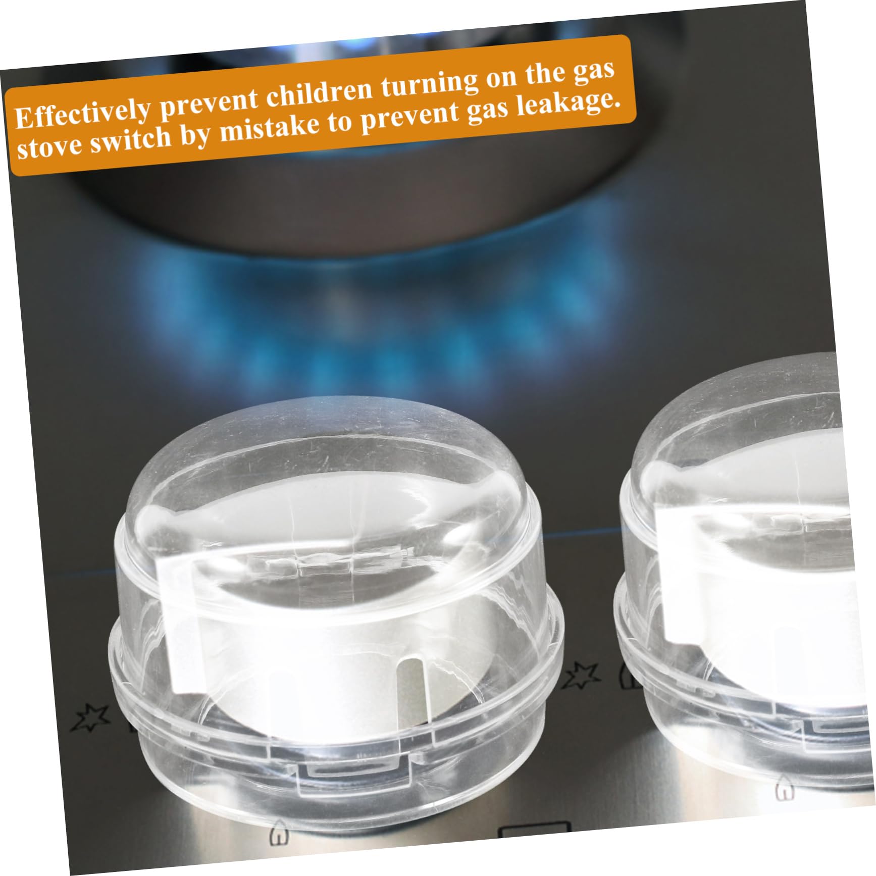 Hohopeti 5-Piece Stove Knob Covers - Child Proof Gas Range Protector for Kitchen Safety | Heat Resistant Stove Top Cover for Home & Apartment Use