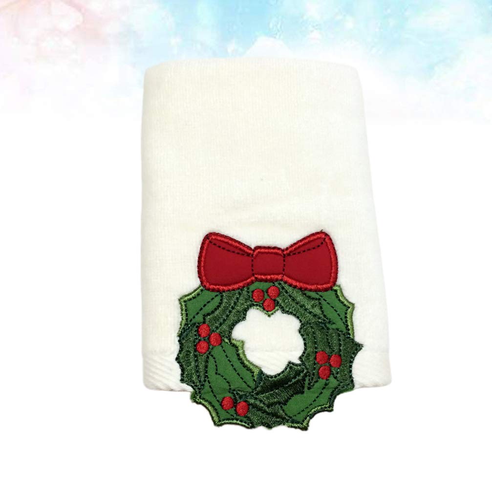 Amosfun Soft Cotton Facial Towels Set - Embroidered Bath & Face Towels for Gentle Cleansing | Perfect for Skincare, Makeup Removal & Spa Days