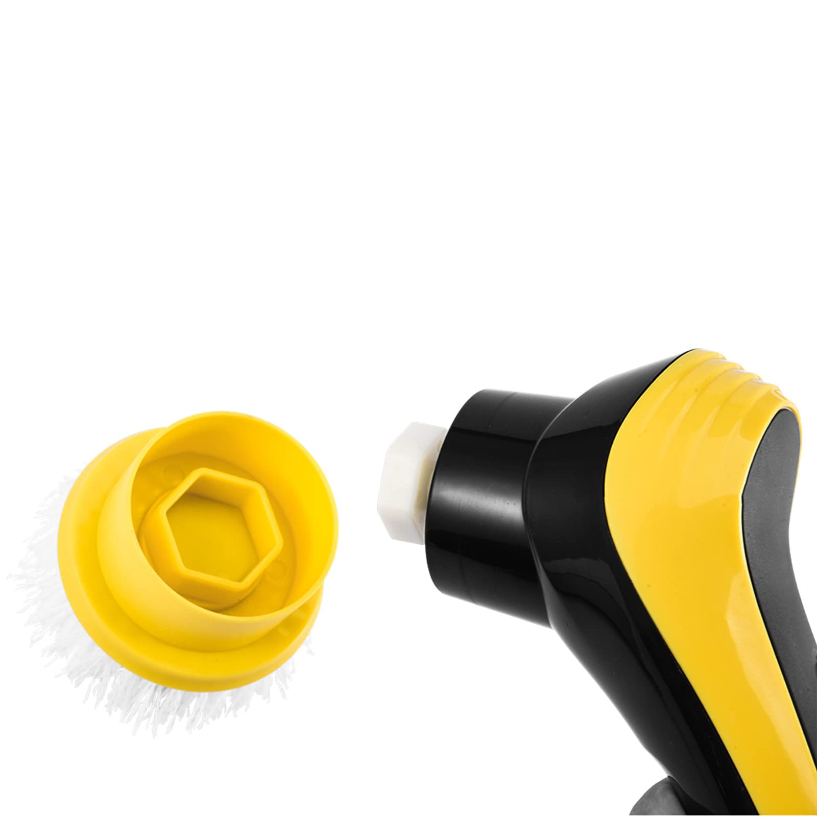 6-in-1 Adjustable Electric Scrub Brush with 6 Cleaning Heads - Cordless Kitchen Cleaning Tool for Stove, Sink, Tiles & Bathroom Surfaces