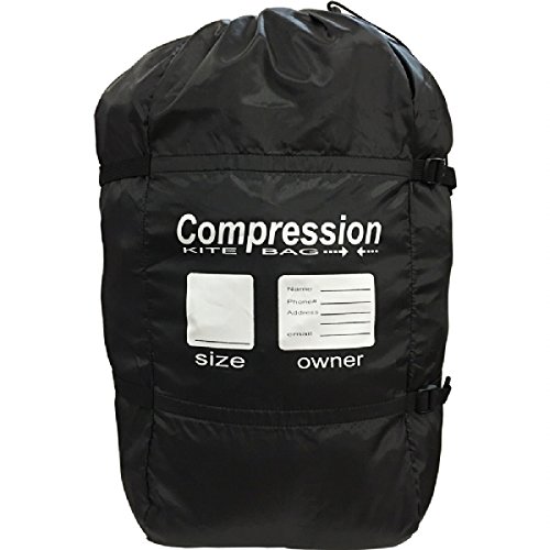 PKS Kite Compression Storage Travel Bag - Single & Multi Pack Bundles with WindBone Kite Accessories (Keychain & Can Holder) - Perfect for Beach Trips, Outdoor Adventures & Kite Enthusiasts
