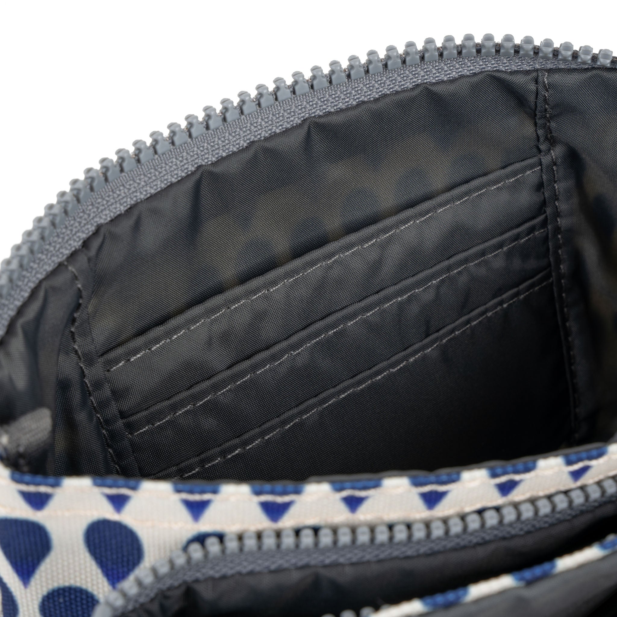 Carnaby Indigo Rain Recycled Canvas Crossbody Bag with Adjustable Wrist Strap - Perfect for Travel, Shopping, and Everyday Use