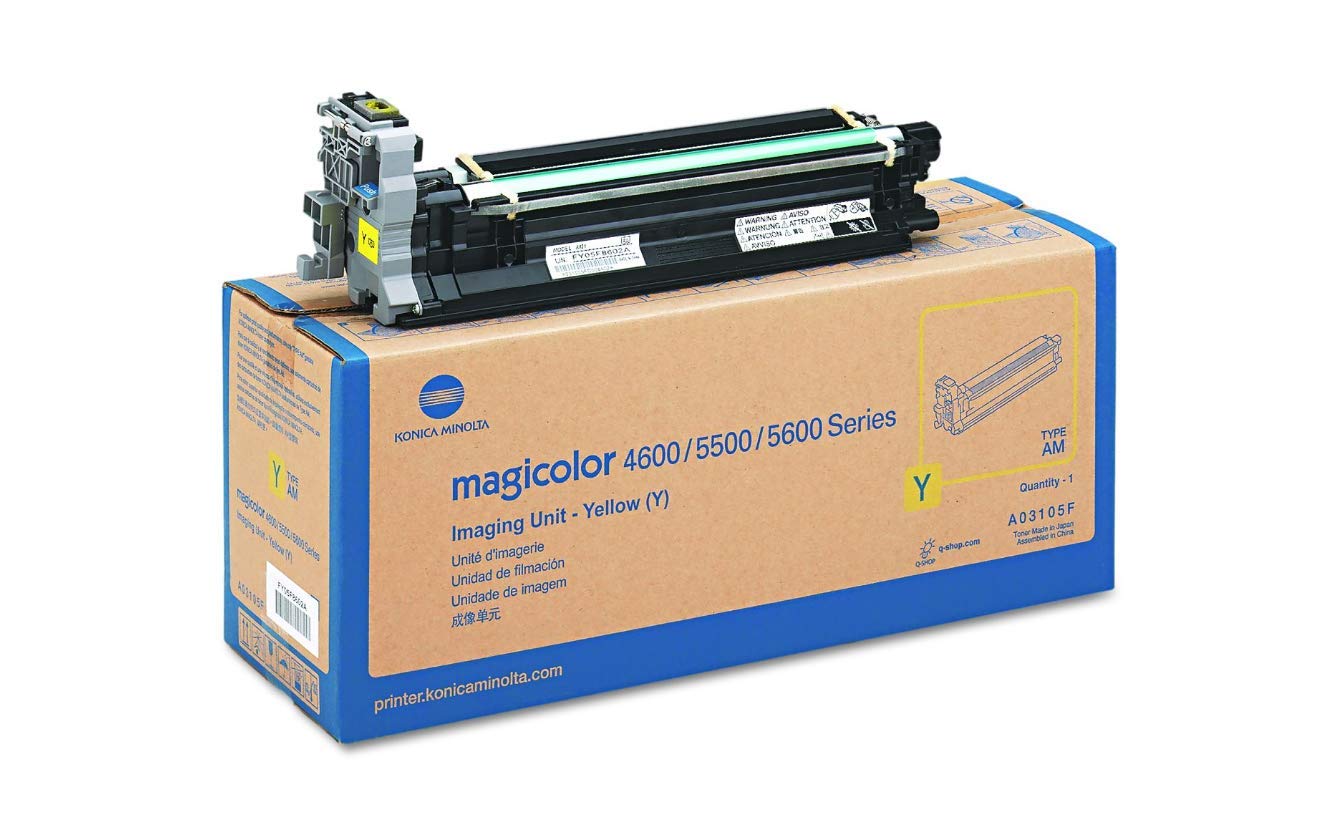 Konica Minolta A03105F Yellow Drum Unit - High-Quality Replacement Toner Cartridge for Konica Printers | Perfect for Office Printing & Professional Documents