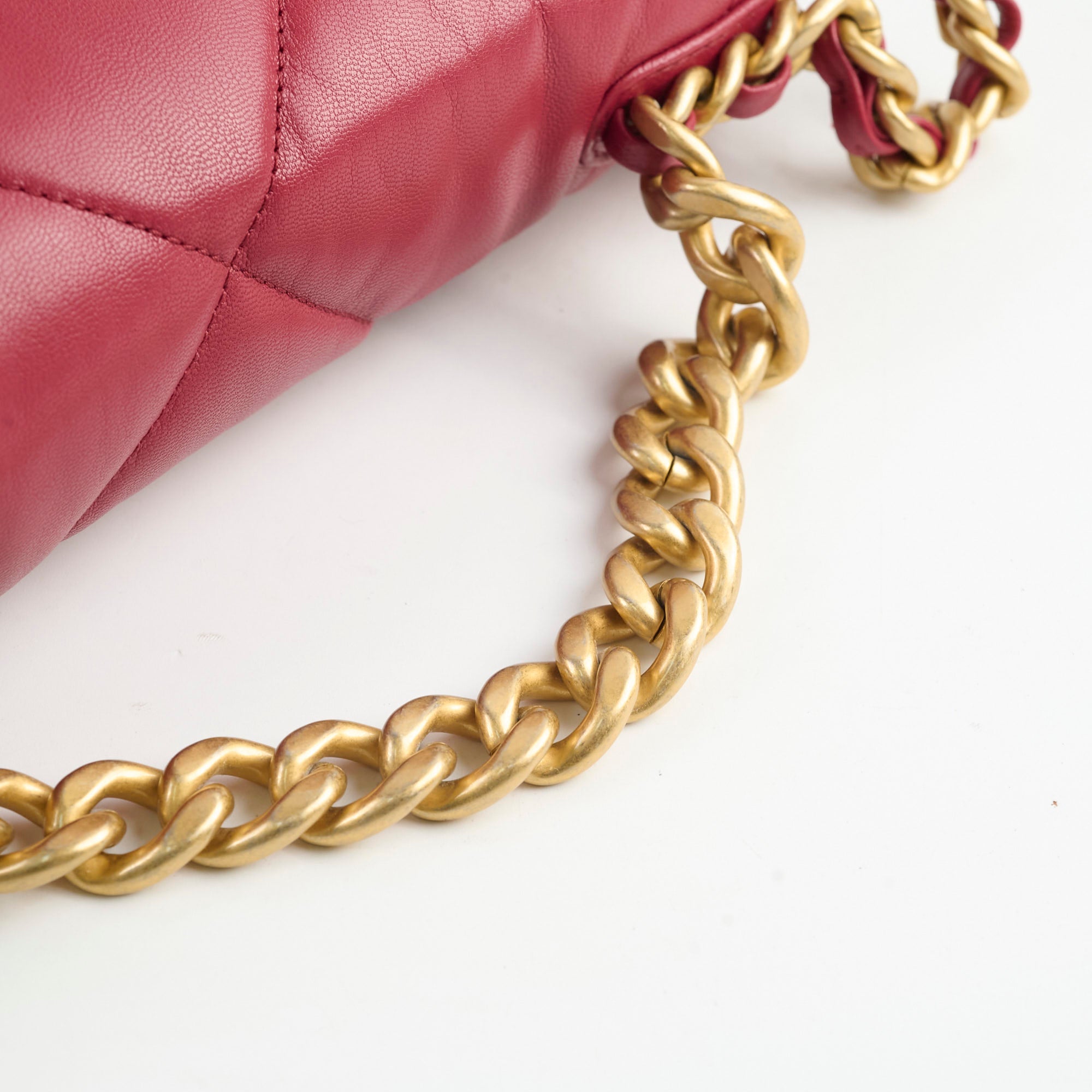 Chanel Small 19 Handbag Dark Red 28 Series - Luxury Crossbody Bag for Women, Perfect for Parties & Evening Events