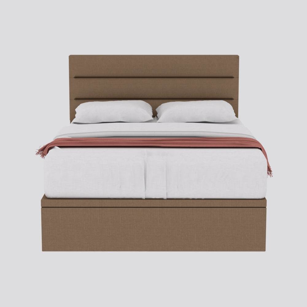 Isabelle Fabric Storage Bed - Queen Size Upholstered Platform Bed with Underbed Drawers for Extra Storage | Perfect for Small Bedrooms, Dorms & Guest Rooms