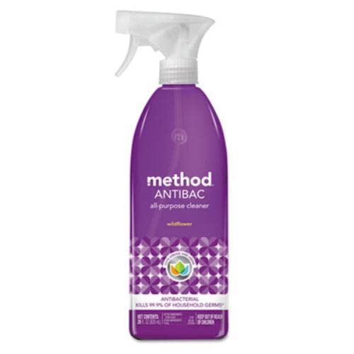 Method Antibacterial All-Purpose Cleaner Spray - Kills 99.9% of Germs, Fresh Scent, Plant-Based Formula for Kitchen, Bathroom & Home Cleaning