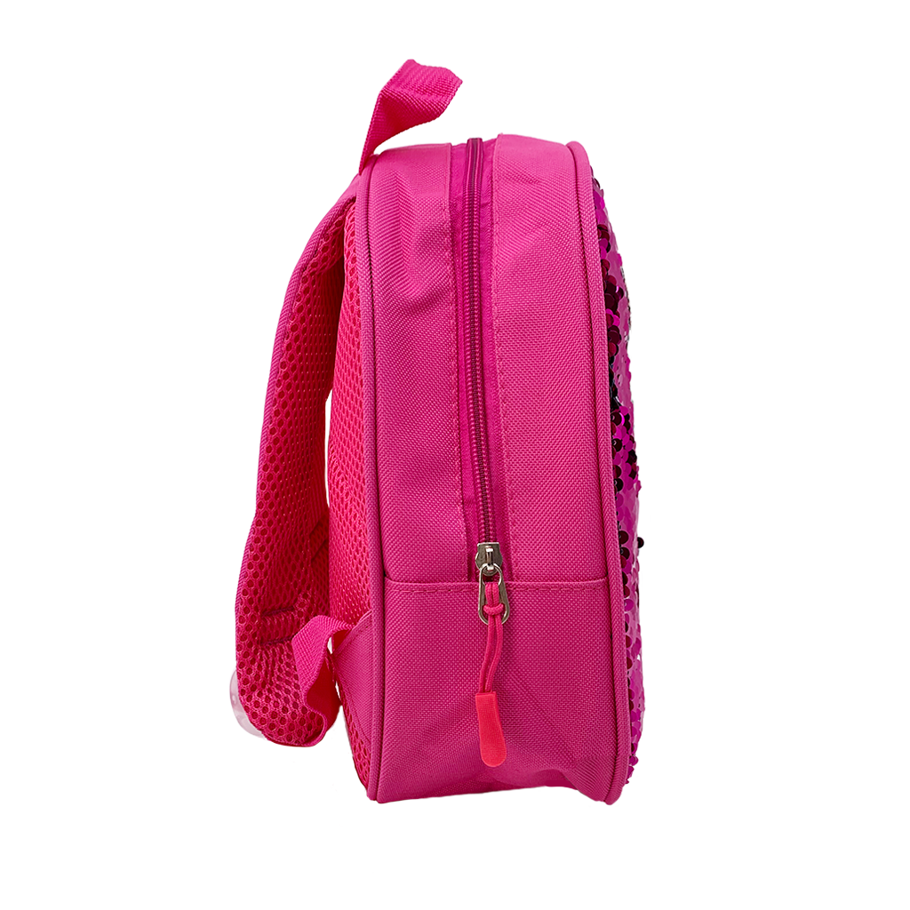Sparkly Disco Doll Sequins Mini Backpack for Women - Pink Glitter Party Purse, Perfect for Nightclubs, Concerts & Festivals