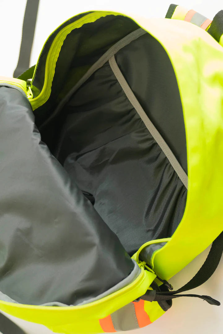 FORCEFIELD Signal 32L High Visibility Safety Backpack - Waterproof Work Backpack with Reflective Strips for Construction, Cycling & Outdoor Activities