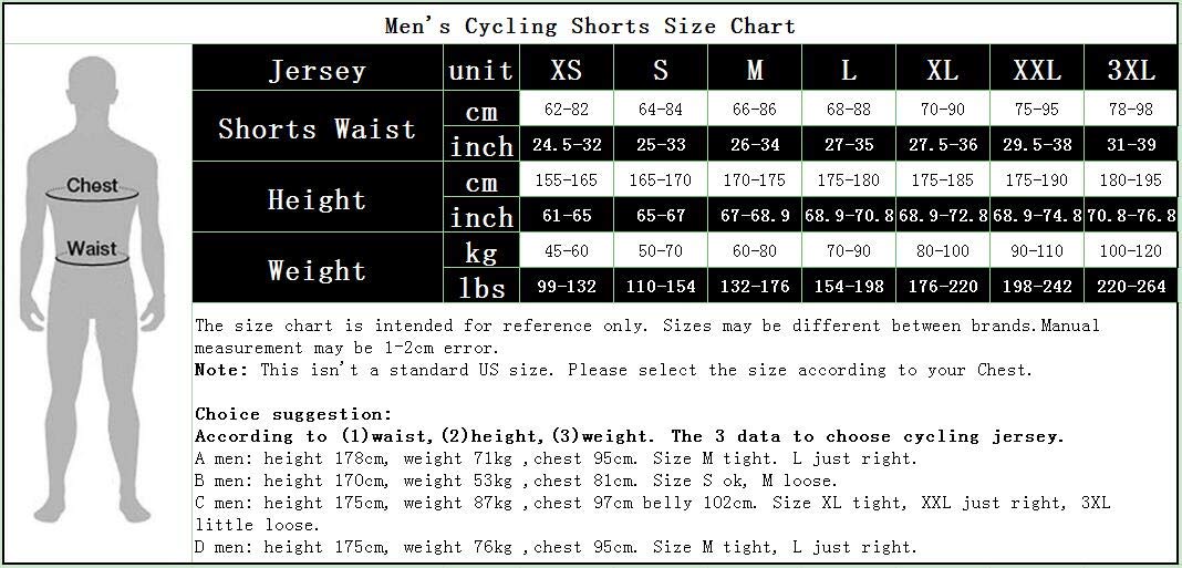 Men's 3D Padded Cycling Shorts - Shockproof Bicycle Shorts for Road Biking, Breathable Bike Tights - Perfect for Long Distance Rides & Outdoor Training