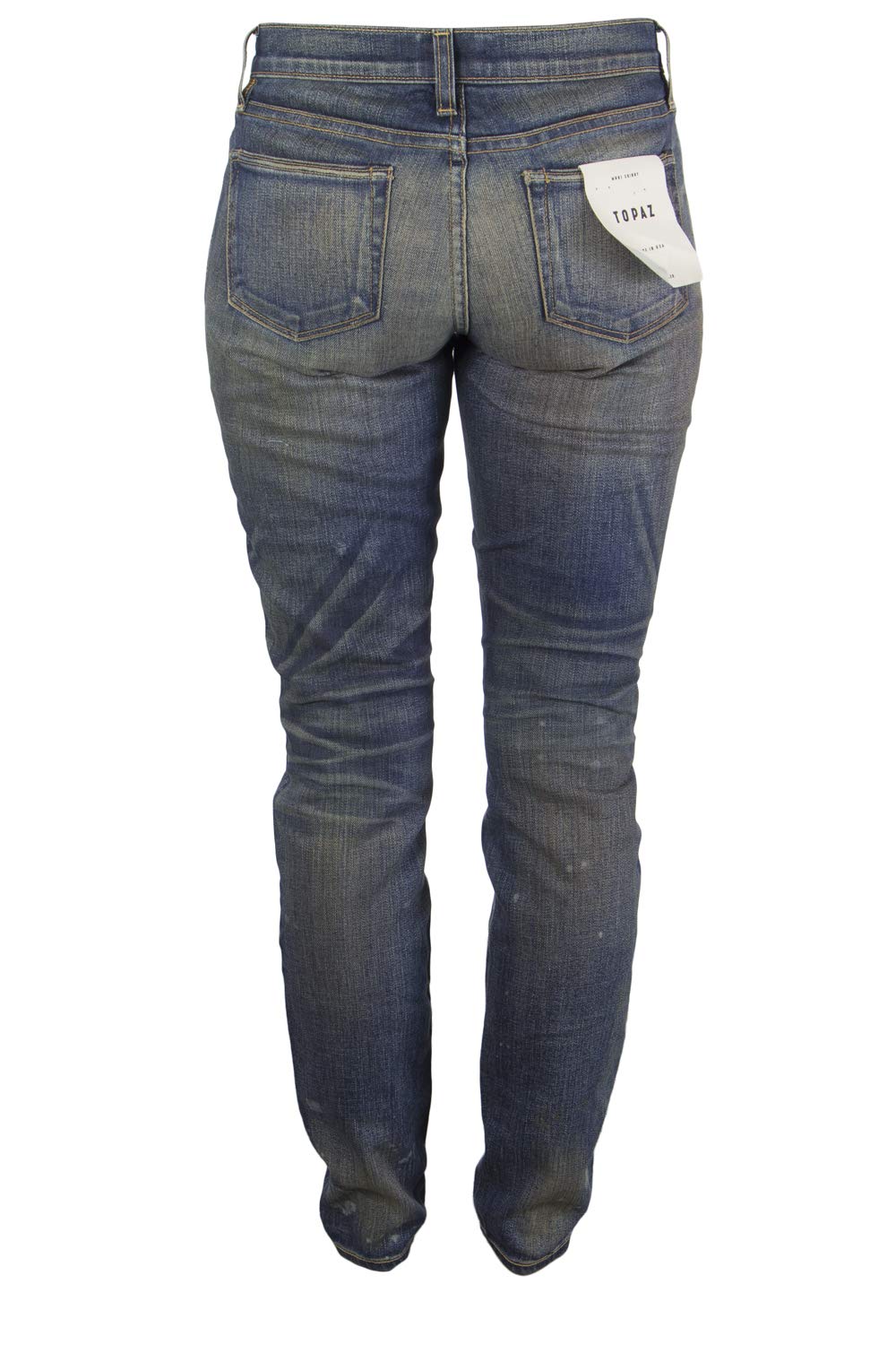 Simon Miller Women's Vintage Indigo Skinny Jeans - High Waist Stretch Denim Pants for Casual Wear & Everyday Outfits