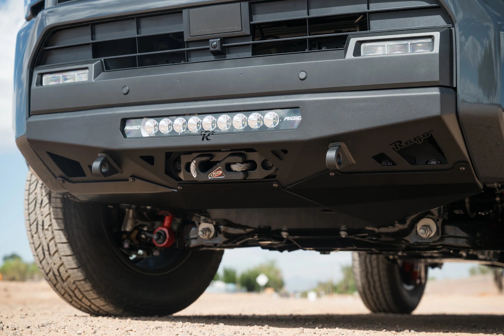 Rago Fabrication Heavy Duty Center Mount Winch Front Bumper with Skid Plate for 2025+ Toyota 4Runner | Off-Road Protection & Recovery | Perfect for Rock Crawling & Overland Adventures