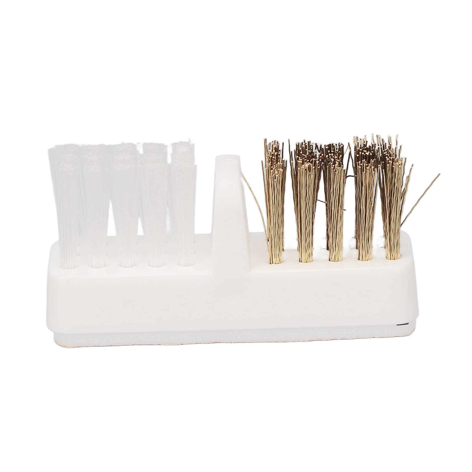 Professional Nail Clean Brush Box - Dual Brush Nail Bit Cleaning Kit, Portable Manicure Tool for Home & Travel (Green) | Perfect for Nail Salon, Home Manicure & On-the-Go Nail Care