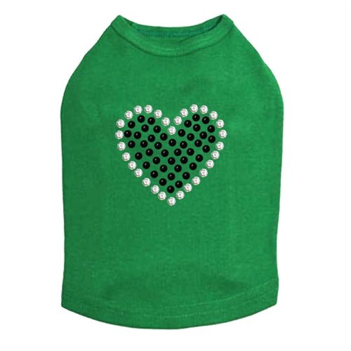 Black Rhinestone Heart Tank Top for Women - Elegant Sparkling Casual & Party Wear - Available in Multiple Colors - Perfect for Date Nights, Club Outings & Summer Fashion