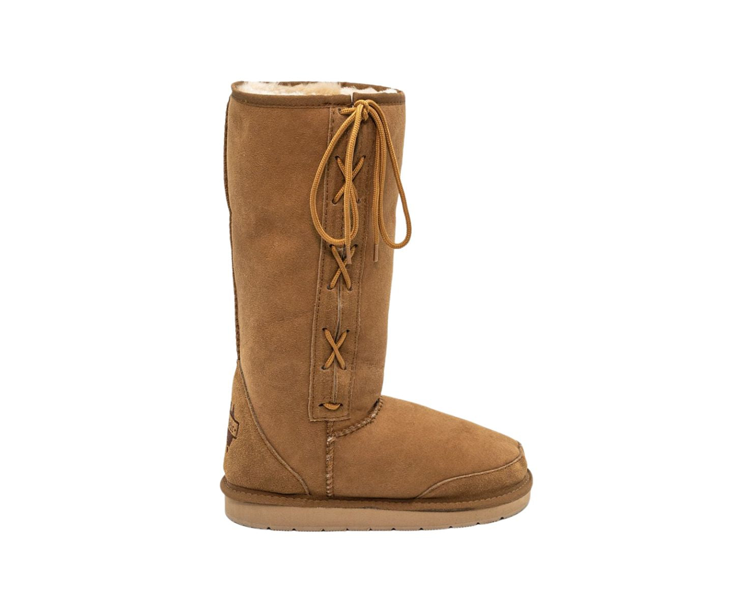 Classic Long Lace-Up UGG Boots for Women - Sizes M15 & M16 - Warm Winter Snow Boots for Outdoor & Indoor Comfort