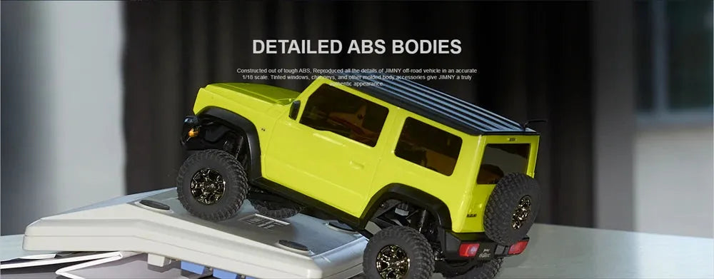 UDIRC UCX2402 1/18 Scale RC Car - Suzuki Jimny 4WD Rock Crawler with 2.4G Remote Control, Ready-to-Run (RTR) - Perfect for Off-Road Adventures, Backyard Racing & Indoor Crawling Courses