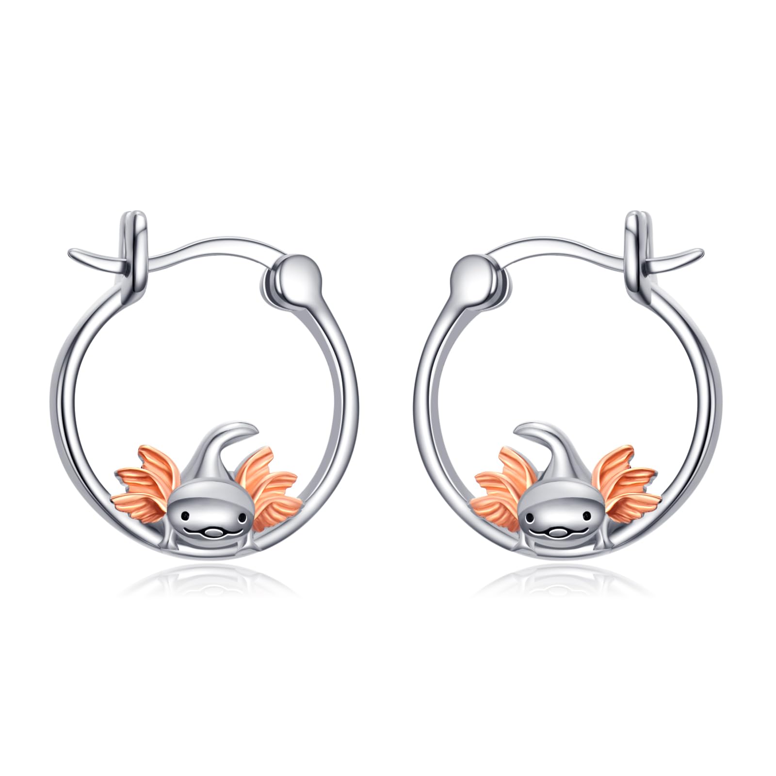 925 Sterling Silver Hoop Earrings for Women - Dinosaur, Mushroom, Frog, Octopus & Starfish Designs | Hypoallergenic Jewelry Gifts for Girls, Teens & Friends | Perfect for Birthday, Party & Everyday Wear