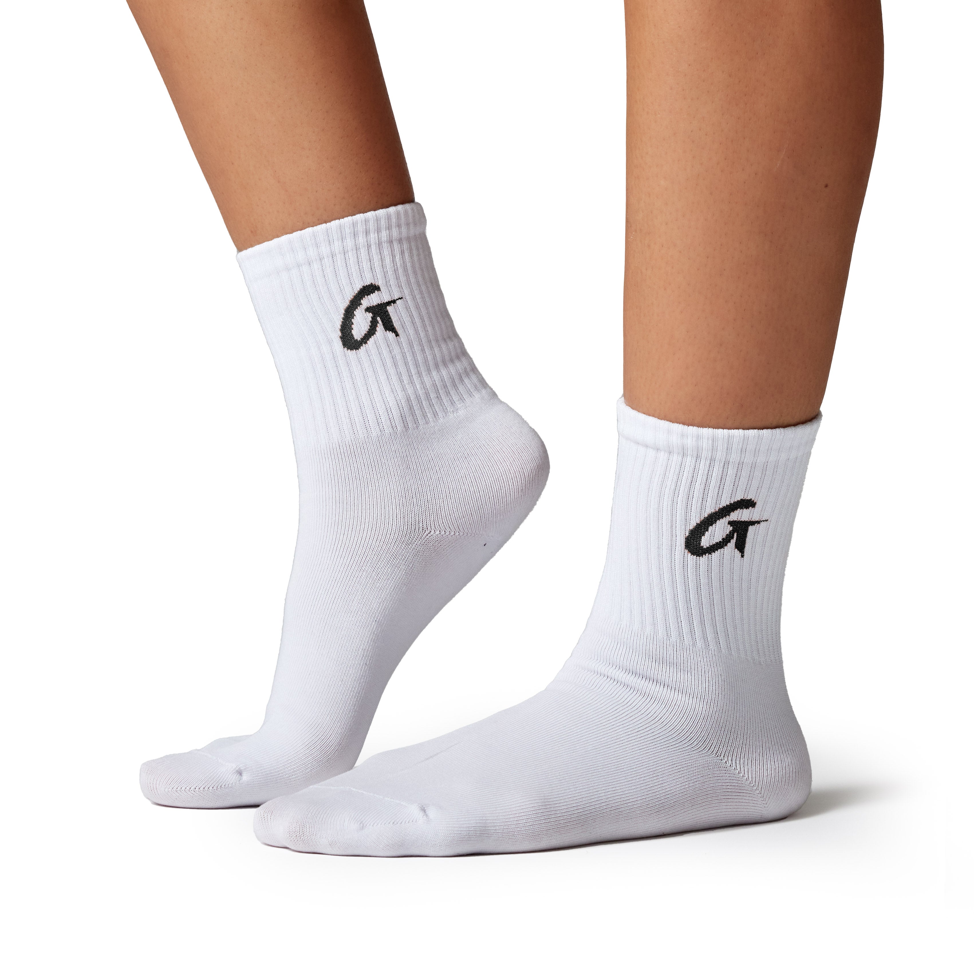 Premium Black Crew Socks for Men & Women - Soft Comfortable Cotton Athletic Socks - Ideal for Running, Gym, Work & Everyday Wear