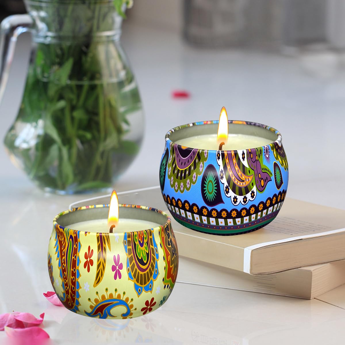 Aromatherapy Soy Candles 4.4oz - Stress Relief for Home & Bedroom Gifts