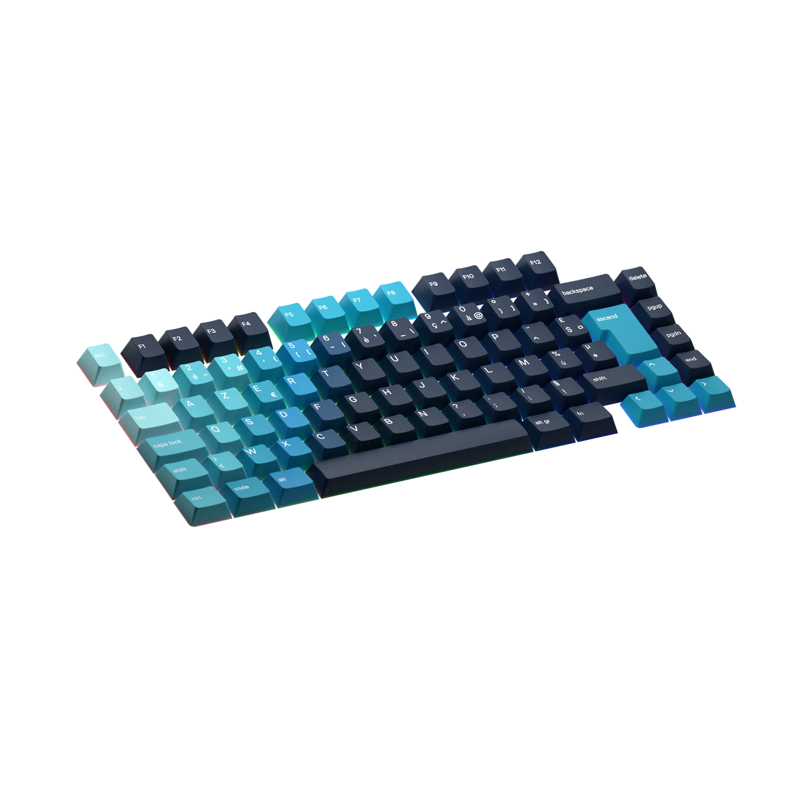 Celestial Ice FR Keycaps - Premium Custom Keycaps for Mechanical Keyboards | Perfect for Gaming, Typing & Office Work