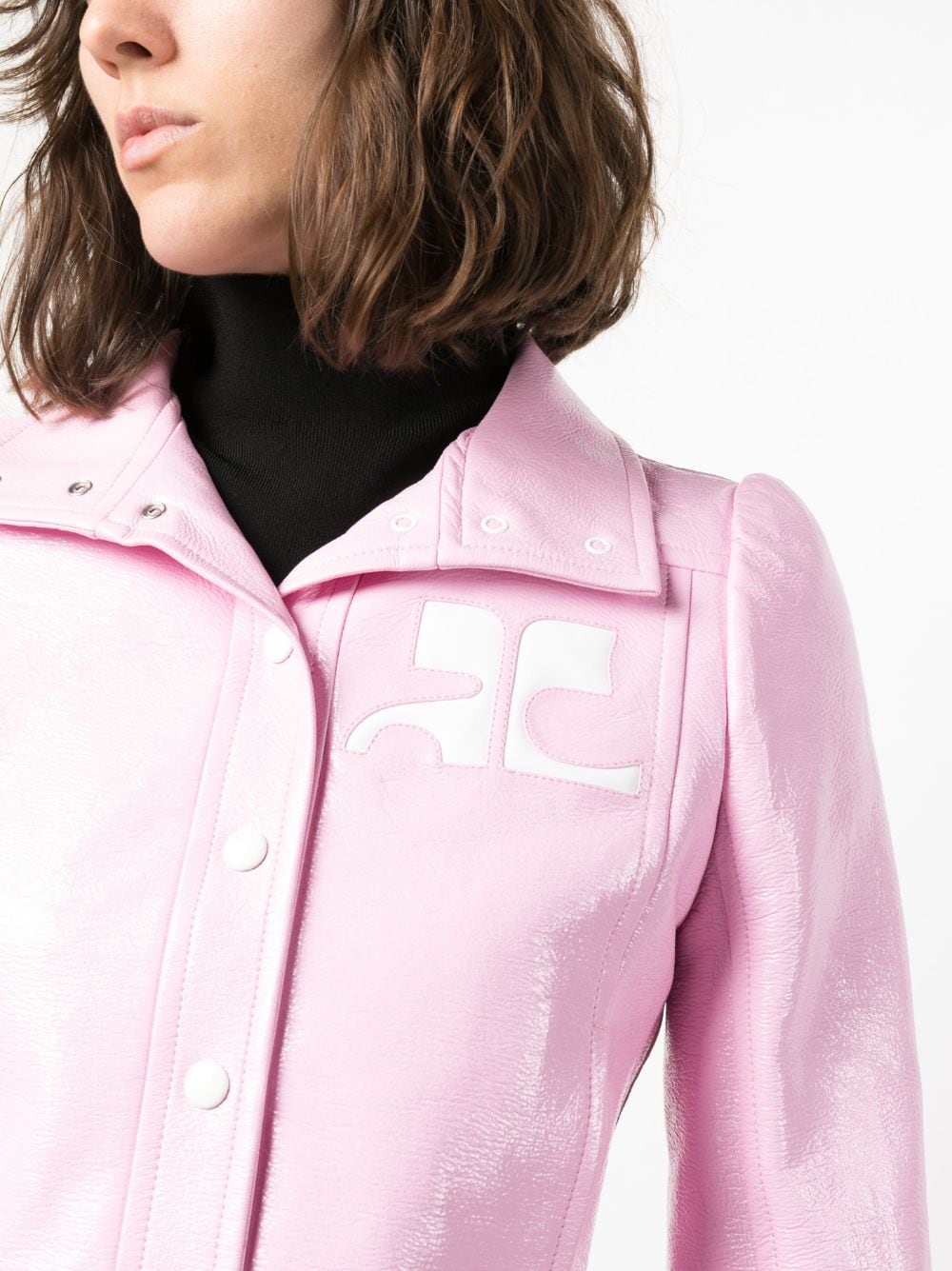 COURREGES PRE Pink Coat for Women - Stylish Winter Outerwear for Fashion & Everyday Wear