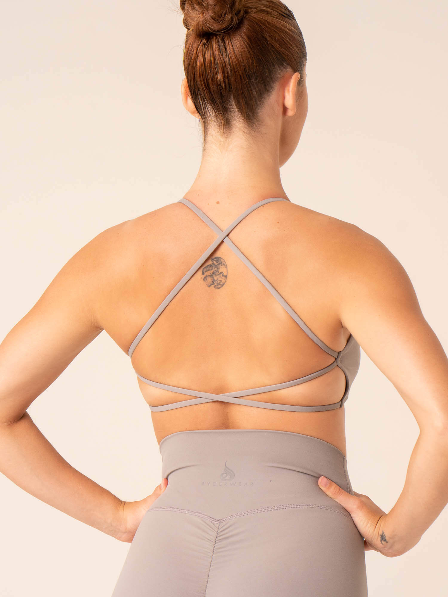 NKD Embody Sports Crop Top - Steel Grey | High-Performance Workout Shirt for Yoga, Running & Gym | Breathable & Comfortable Activewear