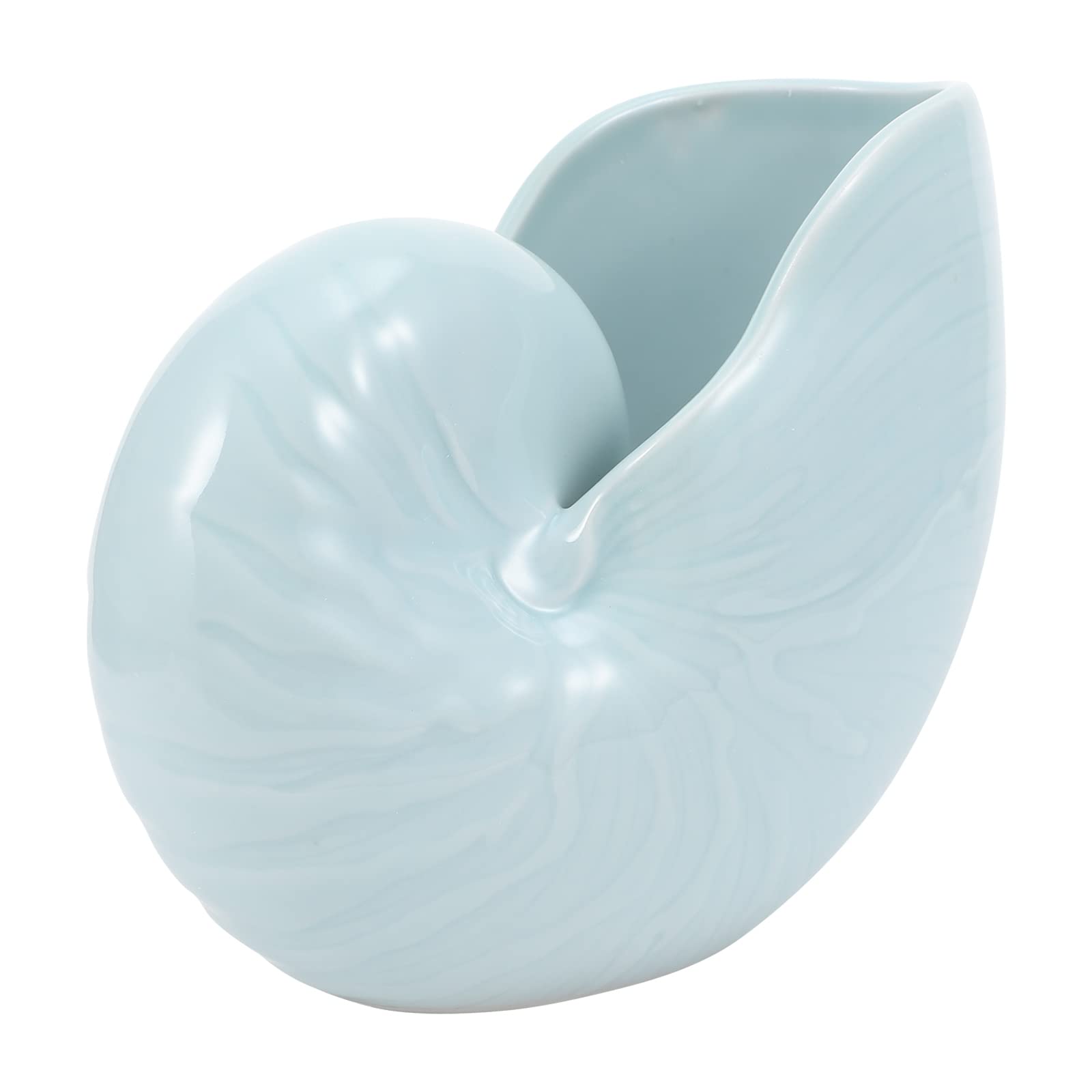 BESPORTBLE 1pc Ceramic Conch Planter Pot - Elegant Outdoor Flower Pot for Gardening, Hydroponics, Bonsai & Home Decor - Perfect for Patio, Balcony and Indoor Plants