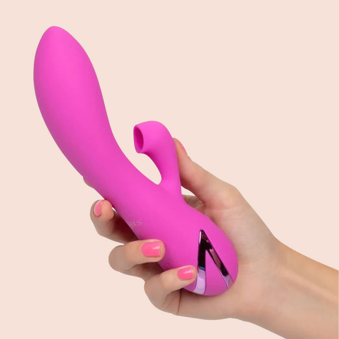 California Dreaming® Malibu Minx Rabbit Vibrator - Powerful Air Suction Clitoral Stimulator for Women, Waterproof & Rechargeable Adult Toy - Perfect for Solo Play & Couples Intimacy