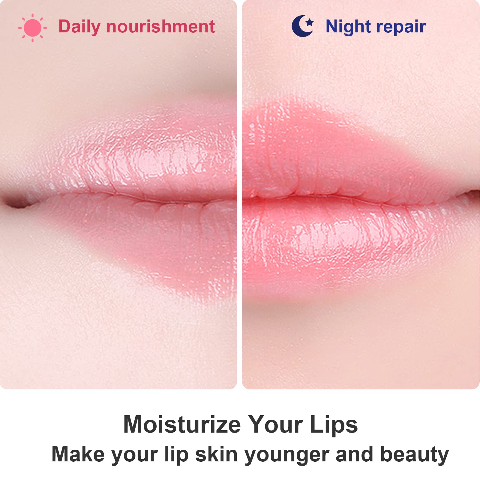 Permotary 30 PCS Collagen Lip Mask - Hydrating Lip Care Gel Pads for Moisturizing, Reducing Chapped Lips & Smoothing Fine Lines - Plumping Lip Patches for Firm & Hydrated Lips - Perfect for Night Care, Makeup Prep & Dry Lip Treatment