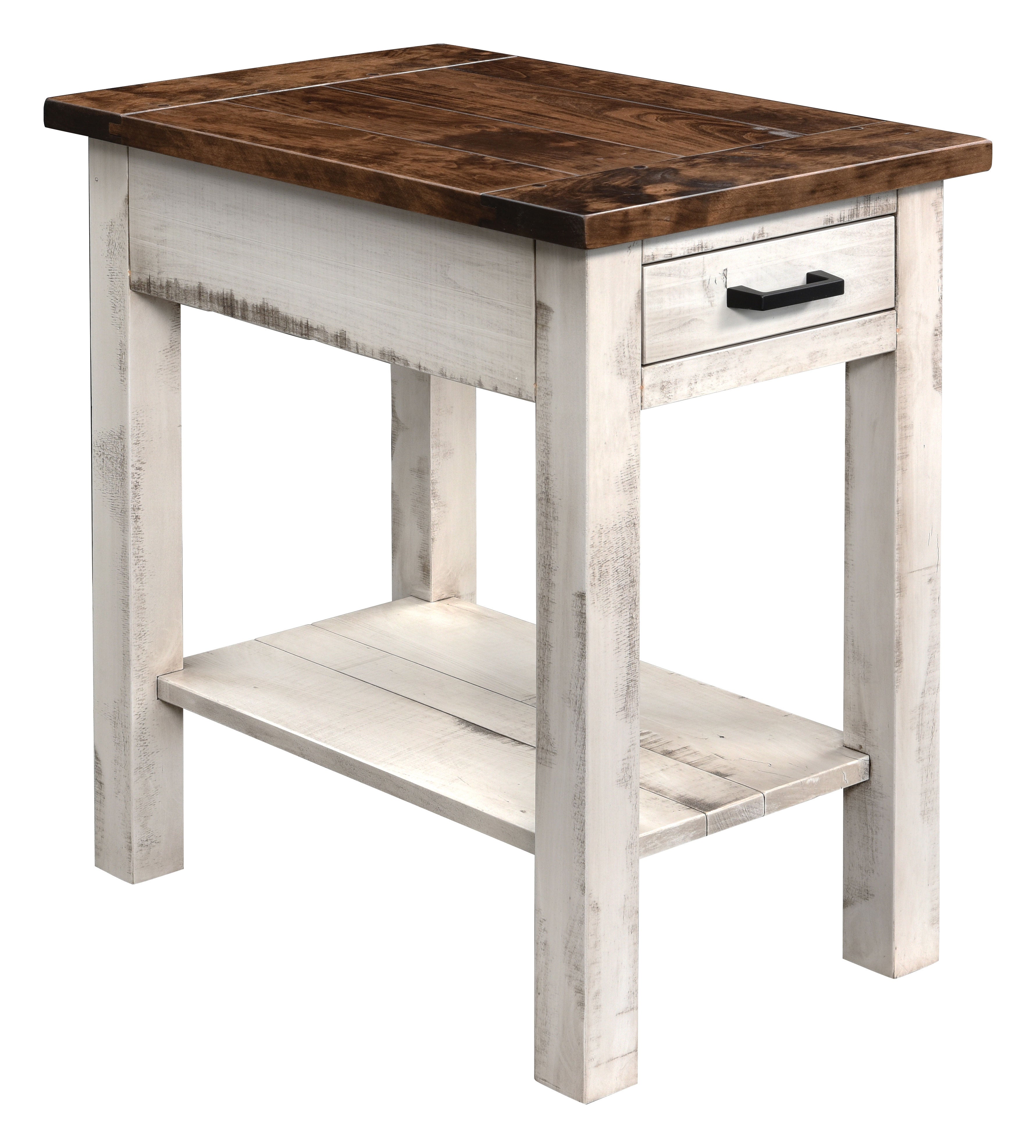 Madison Side Table - Modern Nightstand & End Table for Living Room, Bedroom - Small Accent Table with Storage Shelf