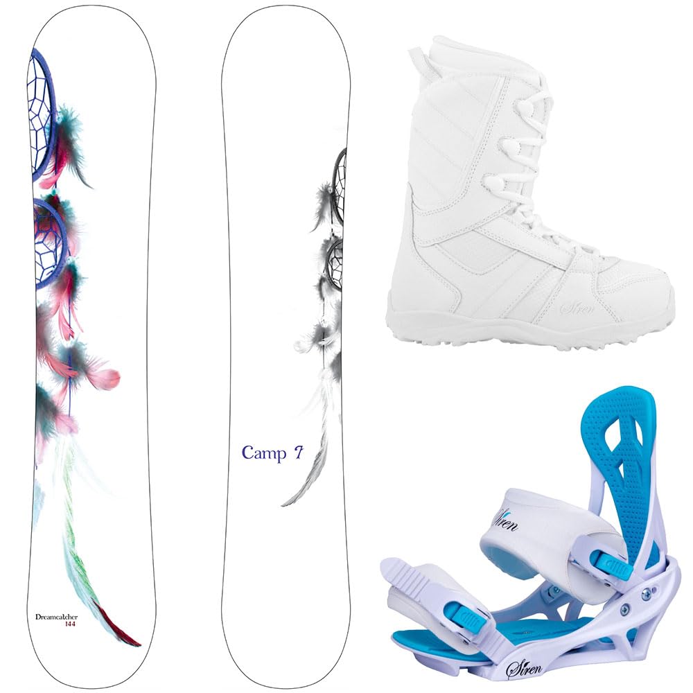 2025 Dreamcatcher & Lux Women's Snowboard Complete Set - Premium All-Mountain Board with Bindings & Boots for Powder, Park & Freeride | Perfect for Resort Slopes & Backcountry Adventures