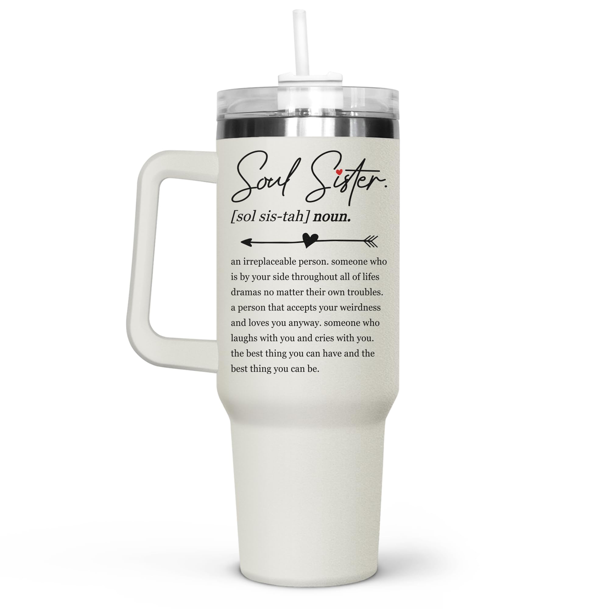 Best Friendship Gifts for Women - 40Oz Insulated Tumbler for Best Friend, Sister & BFF - Birthday, Christmas & Special Occasion Gifts - Perfect for Coffee, Tea & Cold Drinks On-The-Go
