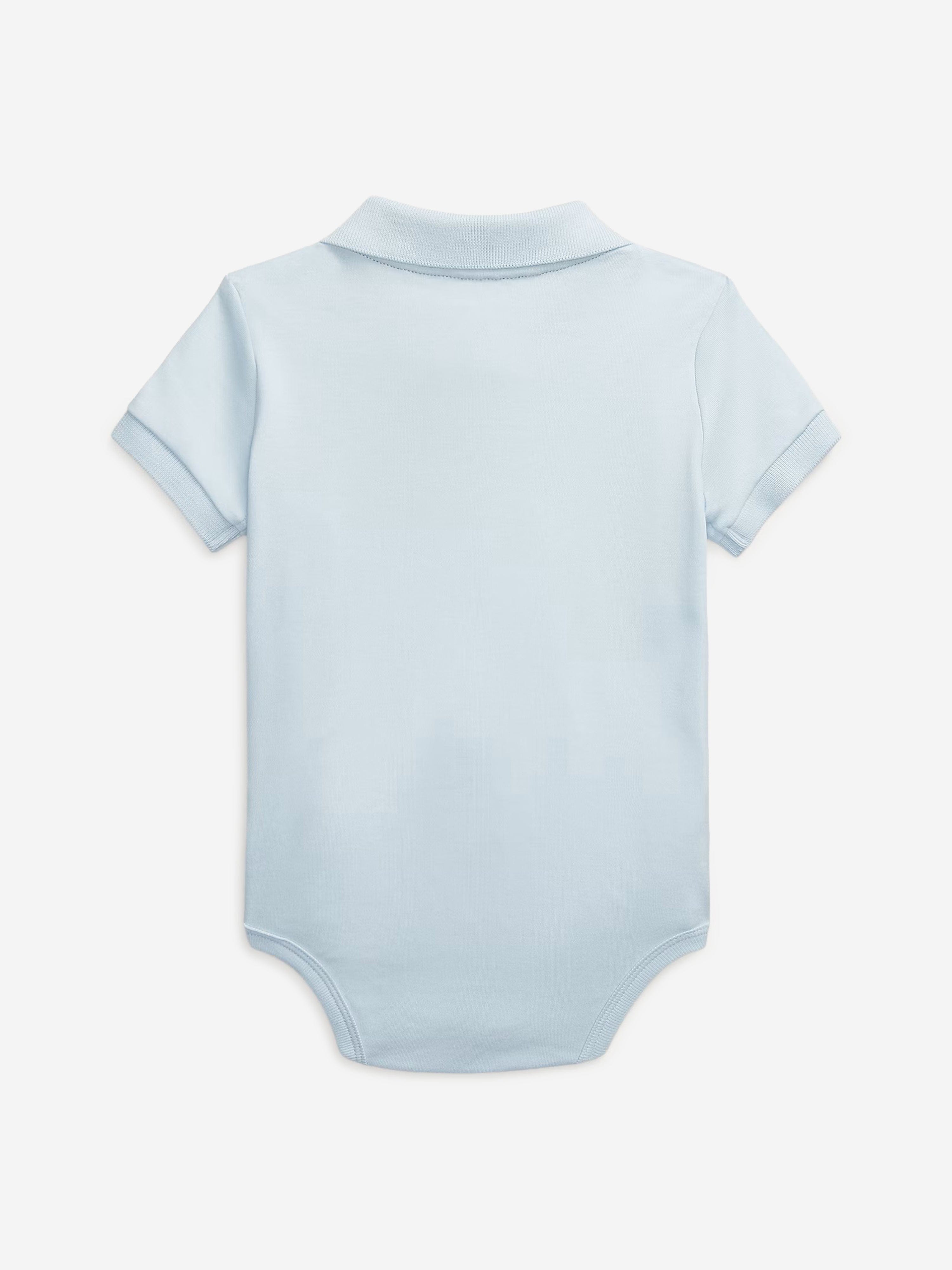 Baby Boys Polo Bodysuit - Soft Cotton Blue Short Sleeve Romper for Newborns & Infants | Perfect for Playdates, Family Outings & Photo Shoots