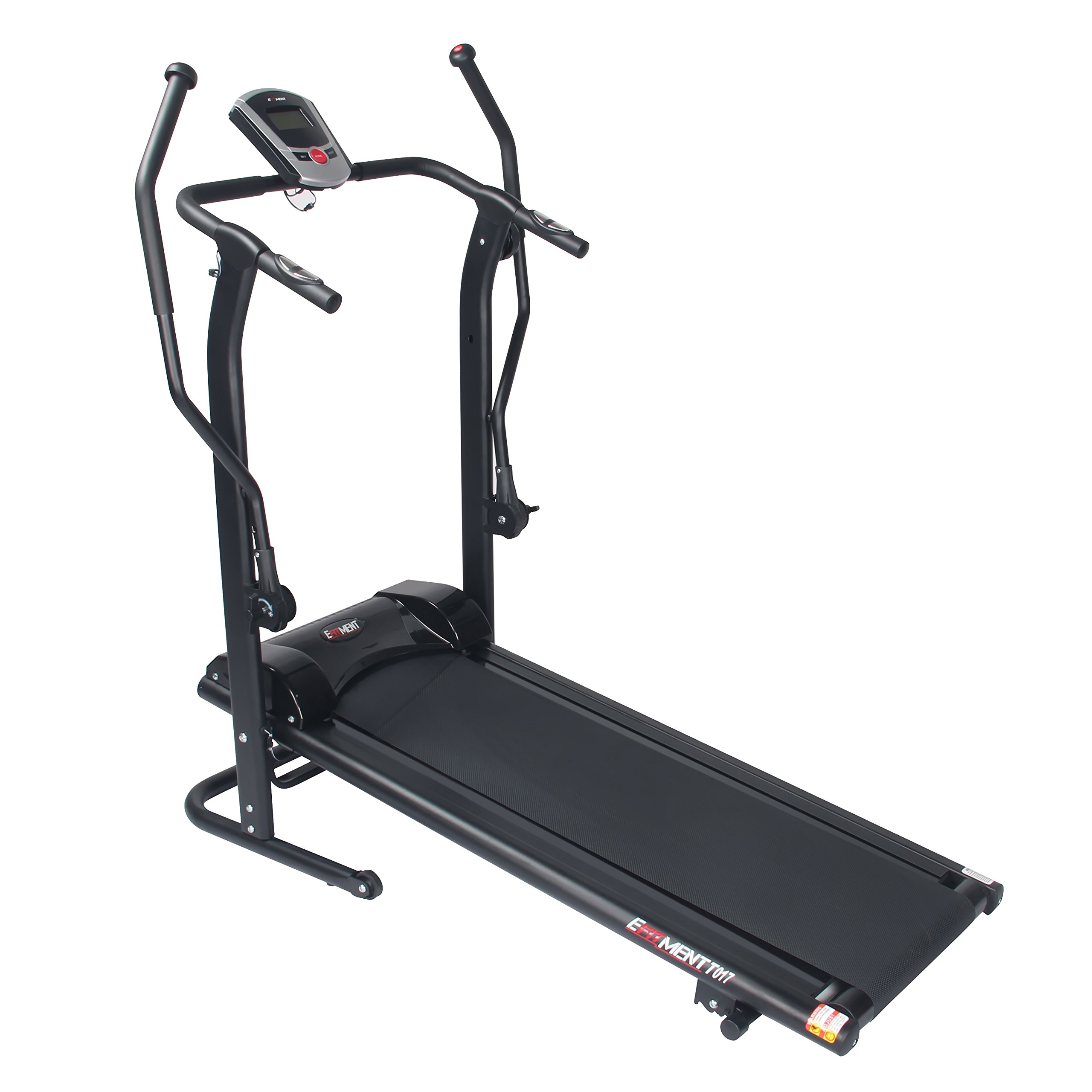 EFITMENT Adjustable Incline Magnetic Manual Treadmill with Pulse Monitor - Home Gym Fitness Equipment for Cardio Workout & Weight Loss