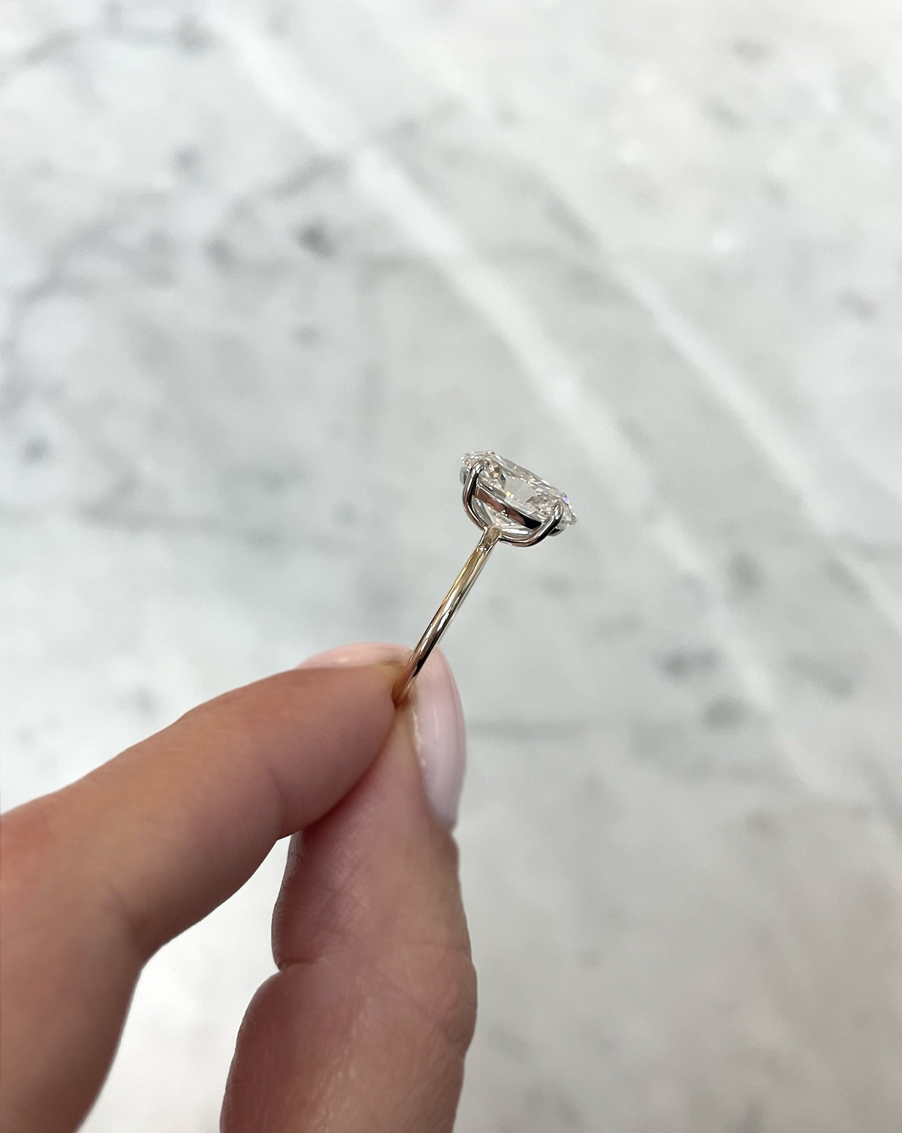 3.57 Carat Lab Grown Oval Whisper Thin® Diamond - Perfect for Engagement Rings & Anniversary Gifts
