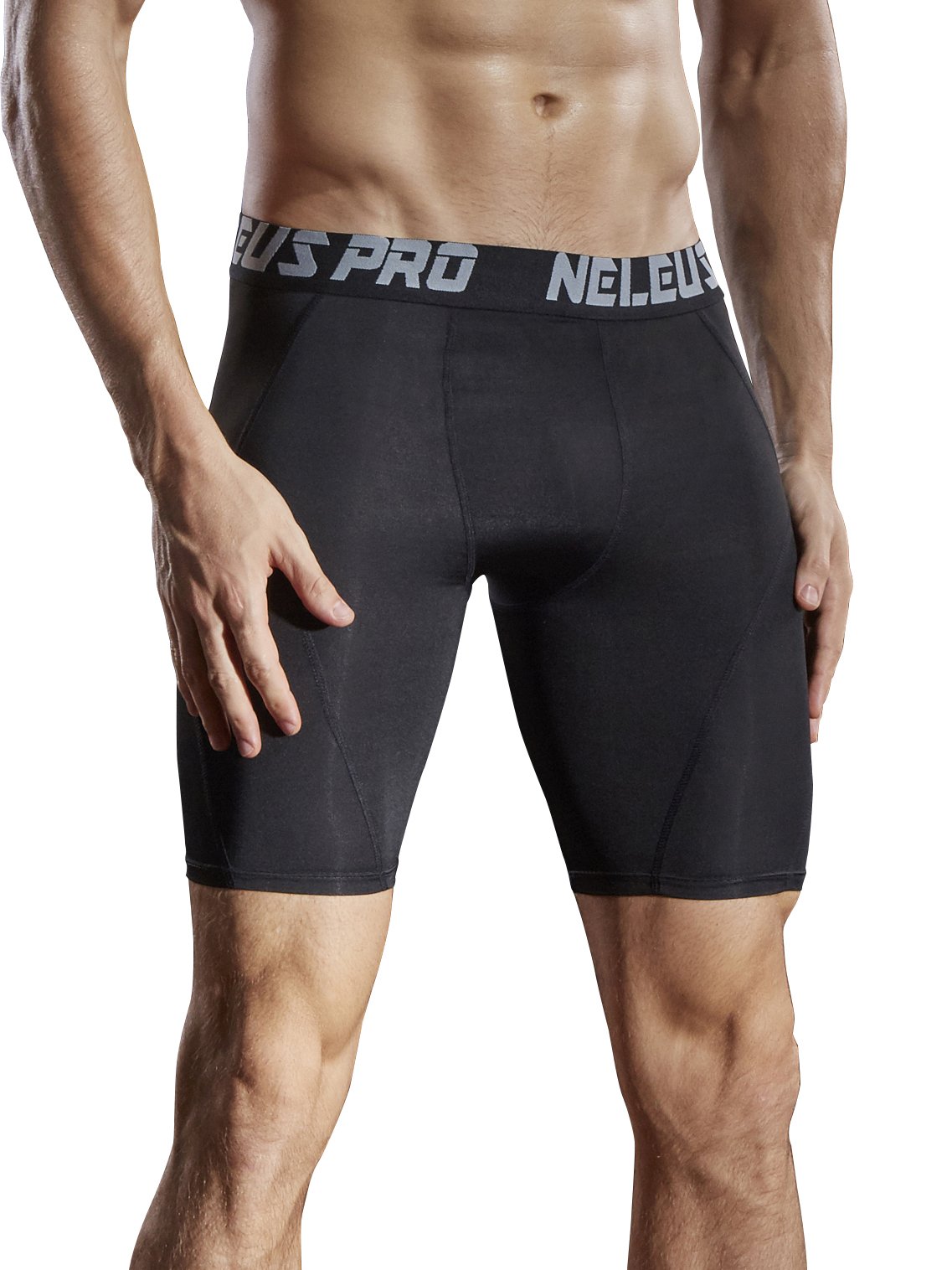 NELEUS 3-Pack Men's Compression Shorts - Breathable Moisture-Wicking Workout Underwear for Running, Gym & Sports Activities