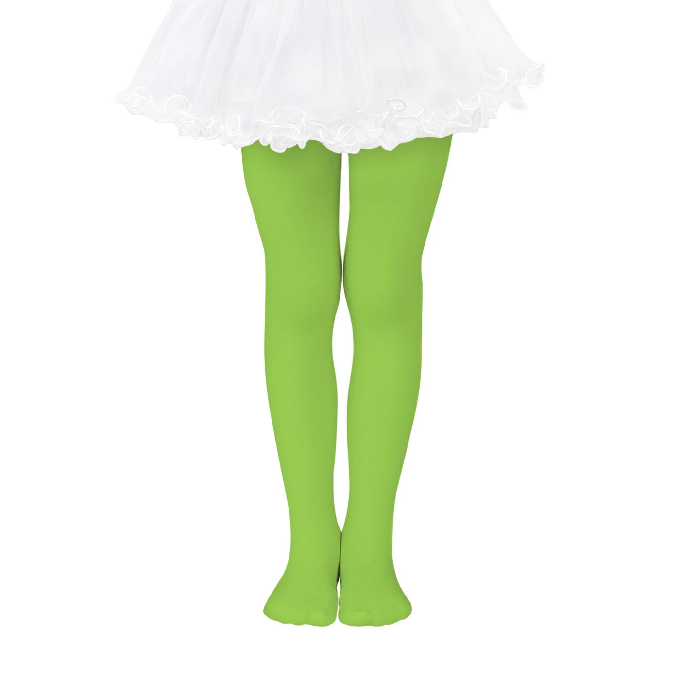 Girls Ballet Tights - Ultra Soft Elastic Footed Dance Tights for Toddlers & Kids | Neon Stockings for Ballet Class, Recital & Dance Practice