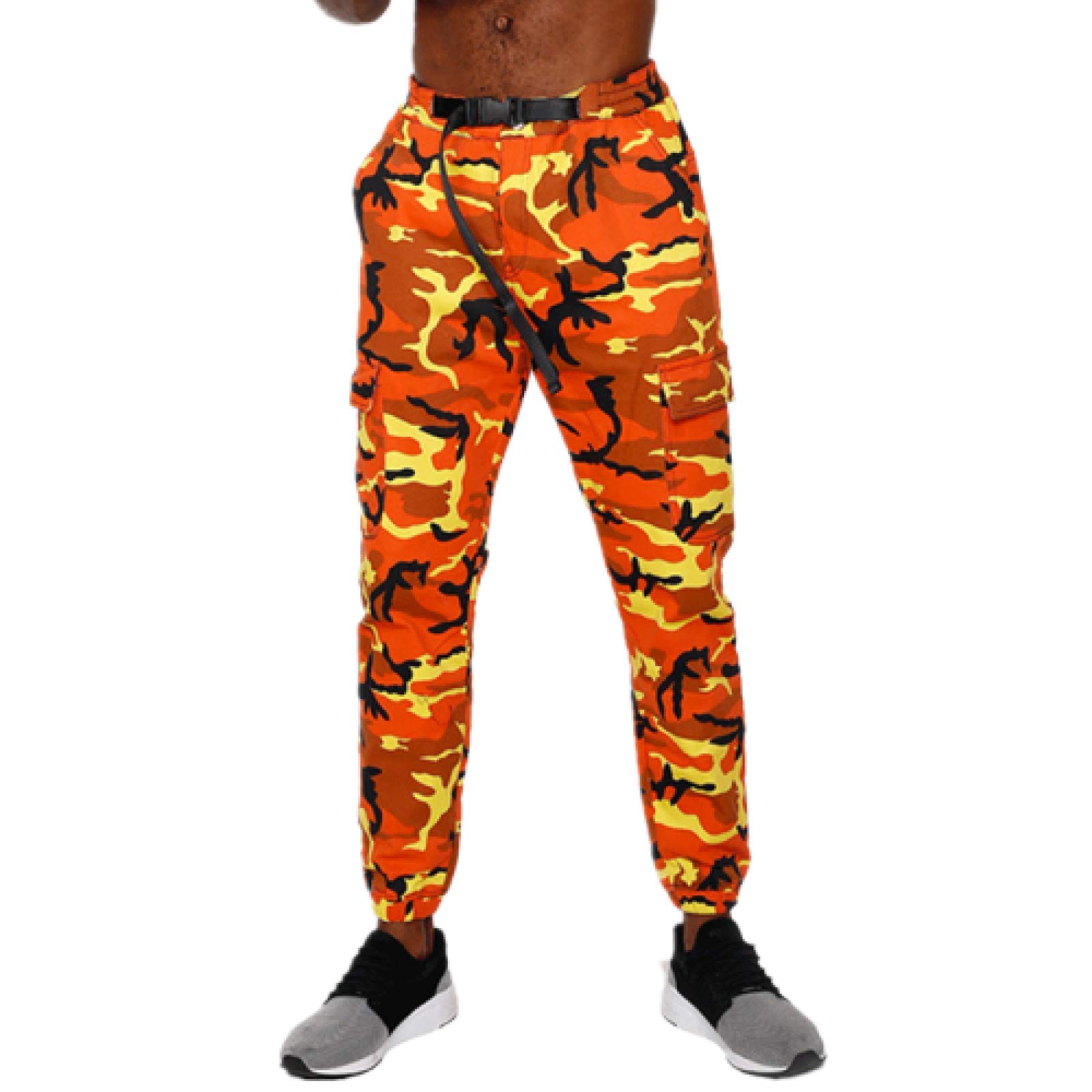 Men's Classic Camouflage Printed Jogger Pants - Hip Hop Patchwork Streetwear Sweatpants for Casual Wear, Gym & Street Style Fashion
