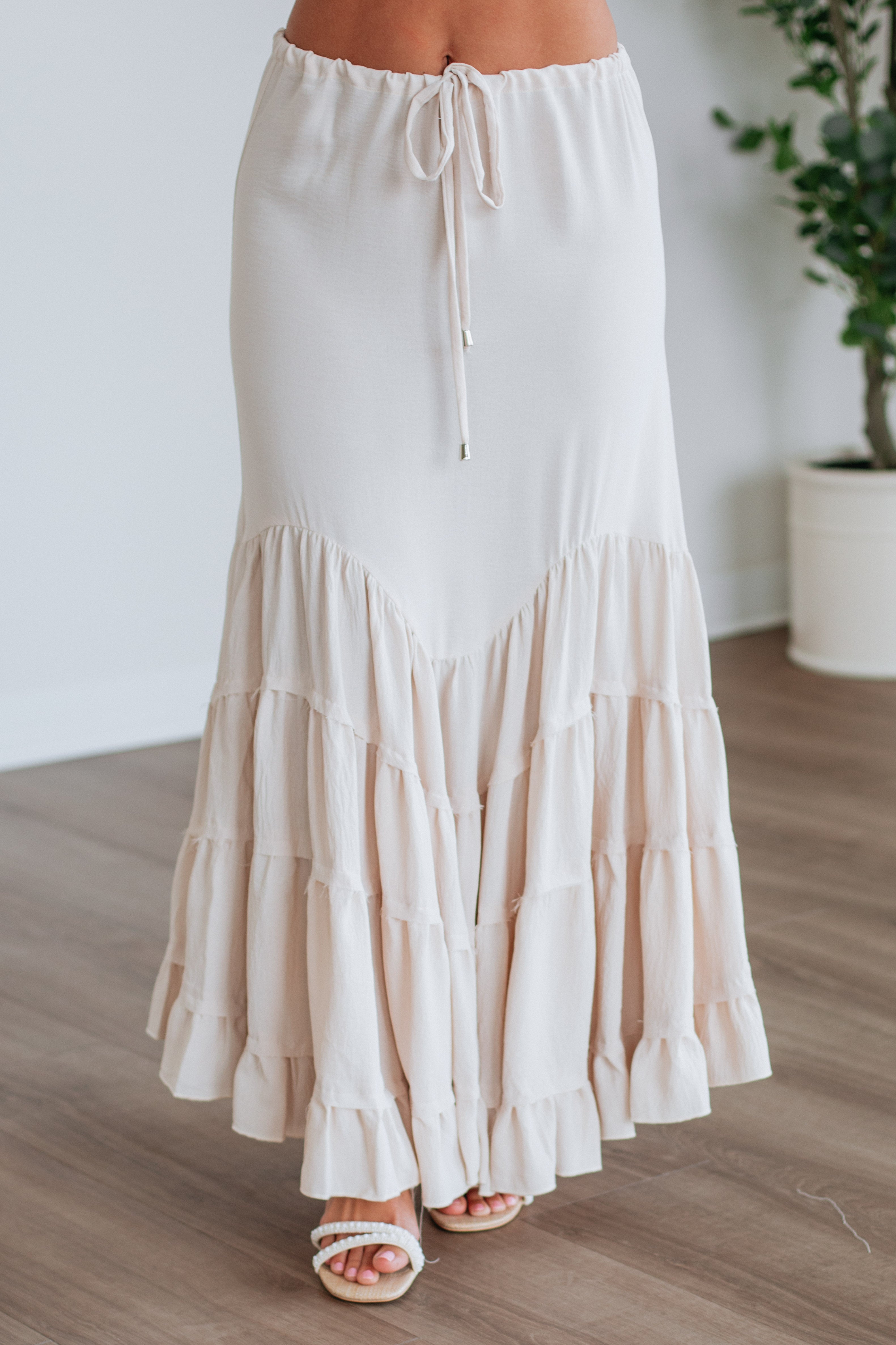 Ottessa Maxi Skirt for Women - Flowy Long Boho Skirt with Pockets, Comfortable Elastic Waist - Perfect for Beach, Vacation & Summer Outfits
