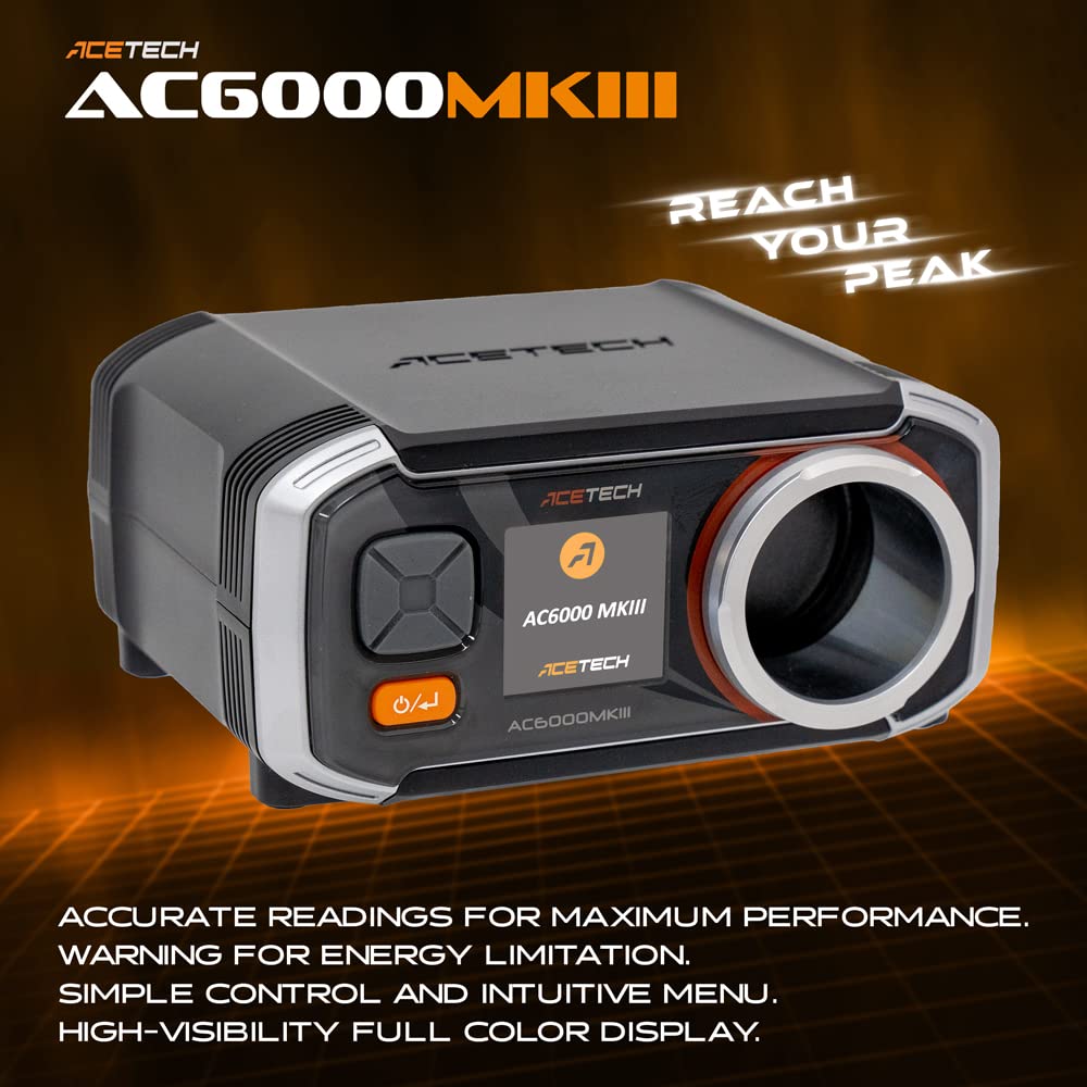 ACETECH Airsoft Chronograph - High Precision BB Speed Tester with LED Display for Airsoft Guns | Perfect for Field Testing & Tournament Compliance