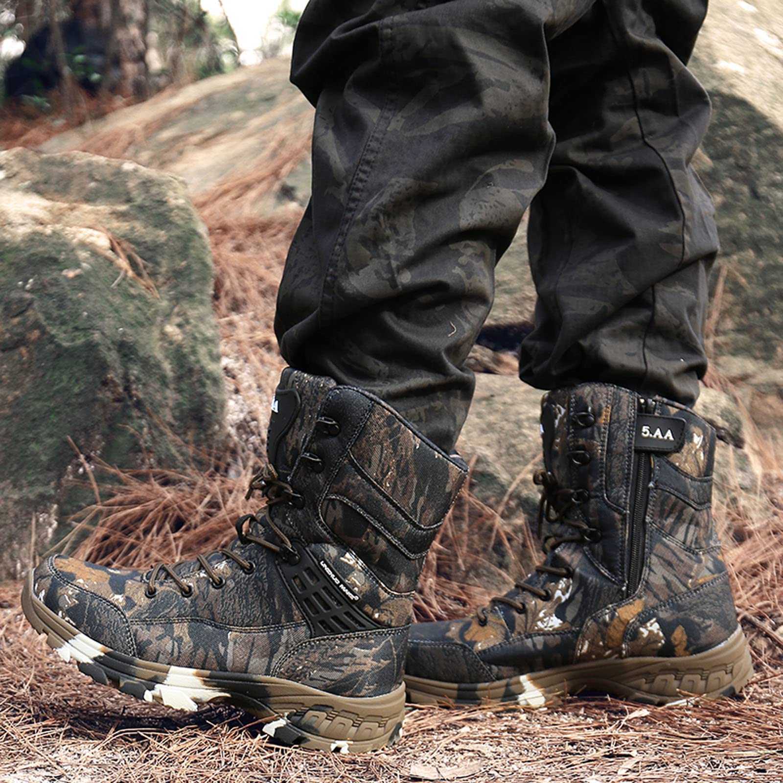 Men's Tactical Military Boots - Waterproof Hiking & Combat Boots for Outdoor Trekking, Mountaineering, Backpacking | Durable Commando Boots for Adventure, Hunting & Work