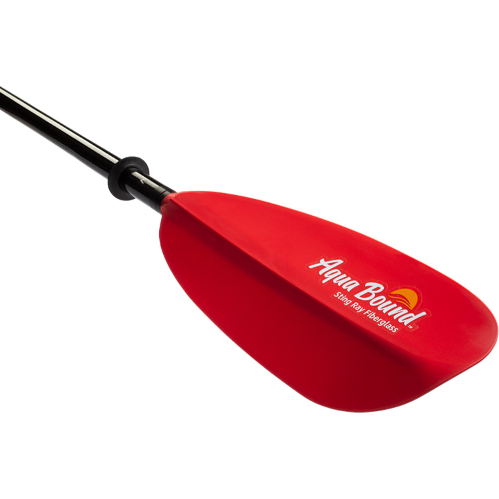 Aqua Bound Sting Ray Fiberglass 4-Piece Kayak Paddle - Lightweight & Durable Kayaking Paddle for Touring, Fishing, and Recreational Kayaking