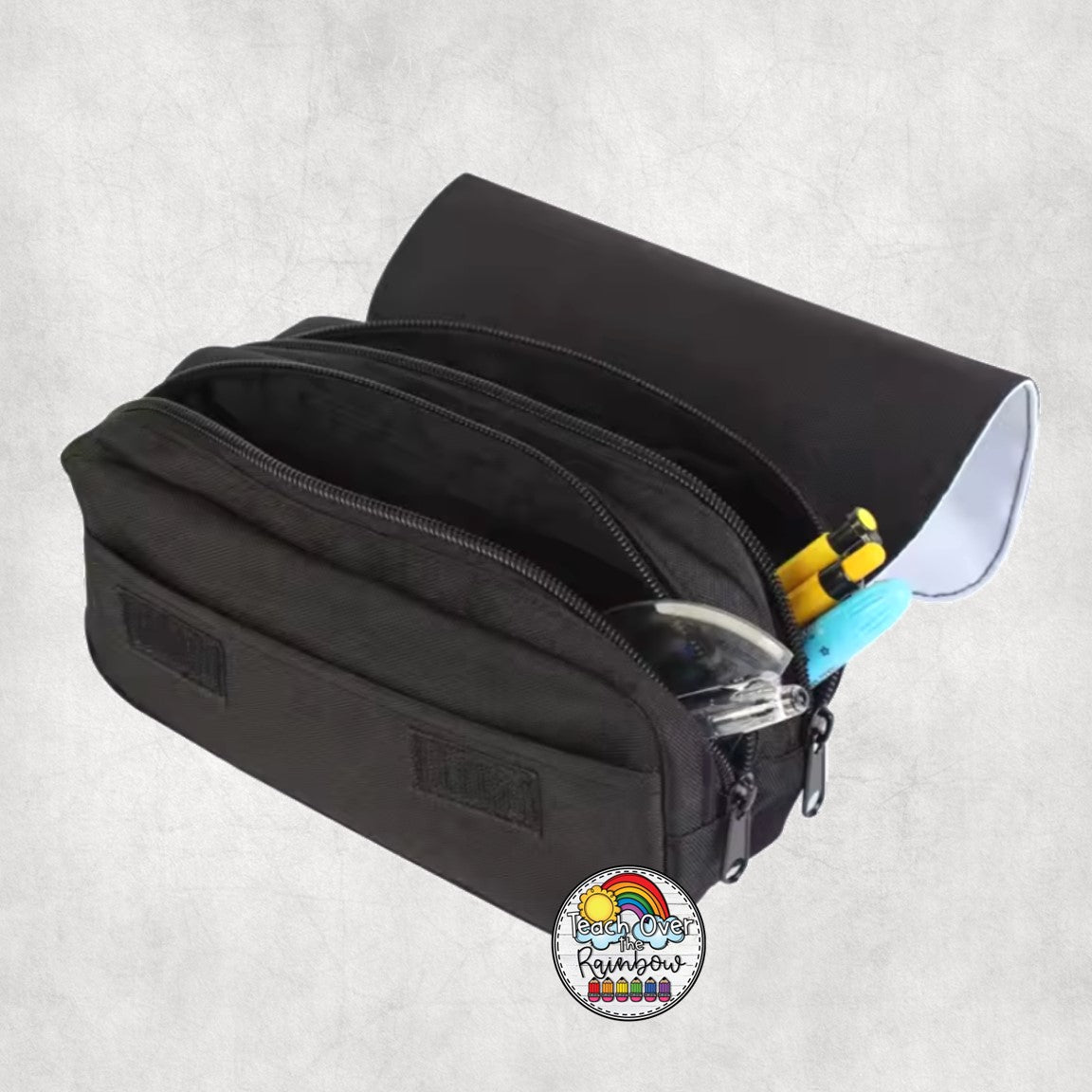 Fun Composition Large Pencil Bag for School, Office & Travel - Spacious & Stylish Stationery Organizer