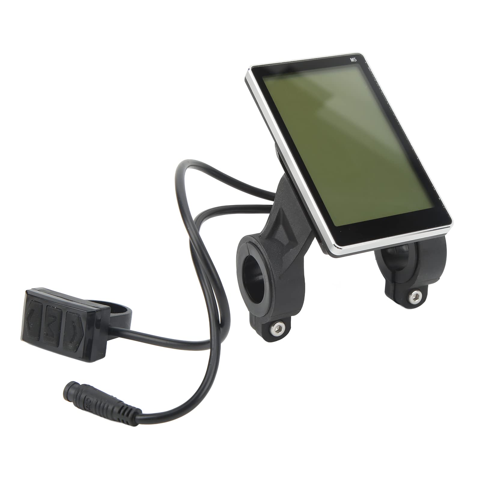 Universal 24V 36V 48V 60V Electric Bike LCD Display M5 - Waterproof E-Bike & Scooter Speedometer Control Panel Screen (31.8mm/22.2mm) for Replacement - Perfect for Commuting, Off-Road & Urban Riding