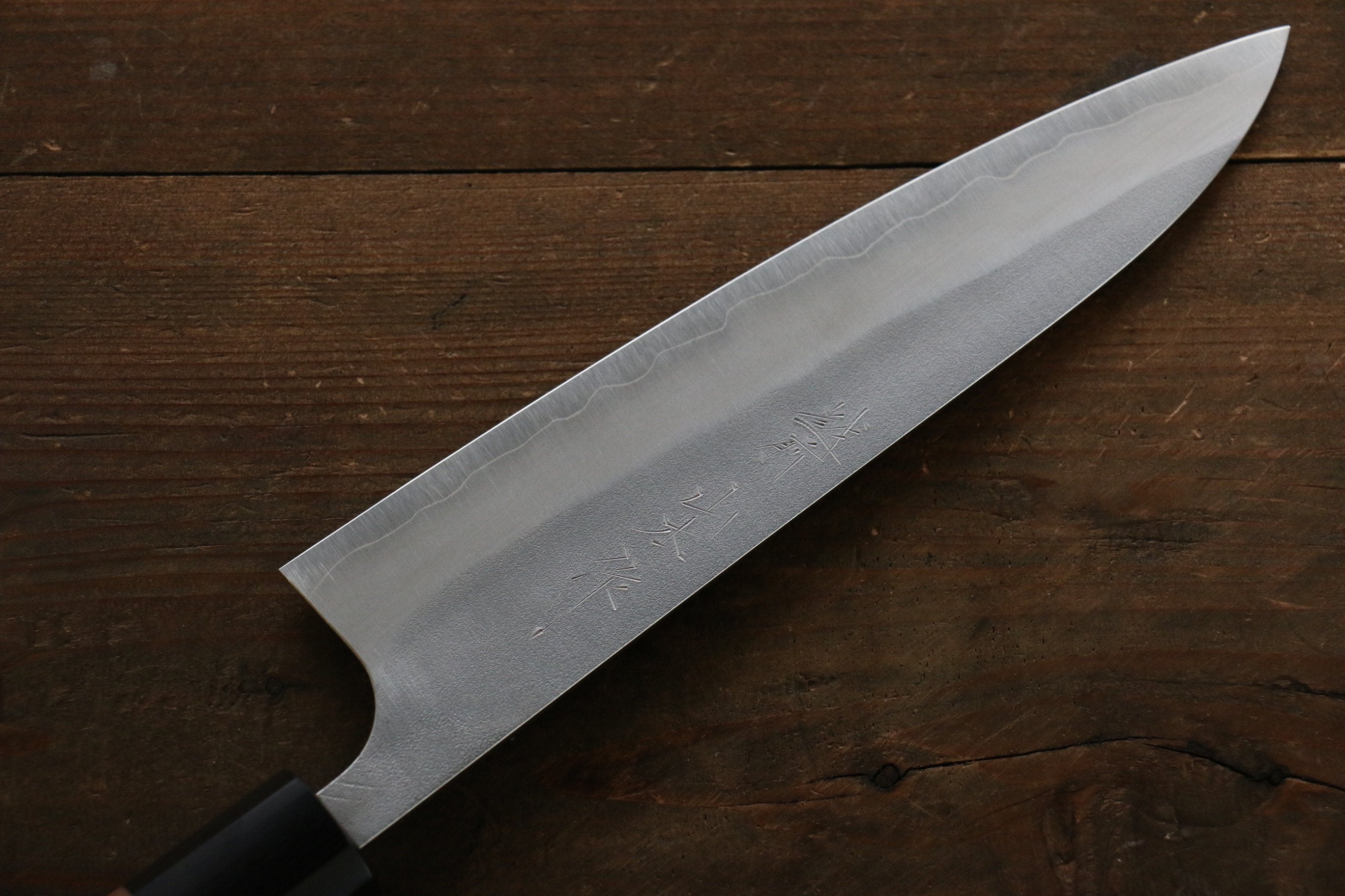 Nao Yamamoto Silver Steel No.3 Nashiji Gyuto 180mm Japanese Chef Knife with Walnut Handle - Perfect for Slicing, Dicing & Precision Cooking in Professional Kitchens & Home Use
