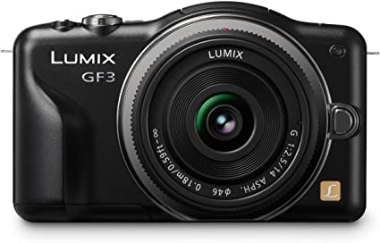 Panasonic Lumix DMC GF3 Mirrorless Digital Camera with 14mm f/2.5 Lens - 12MP, 1080p HD Video, Compact & Lightweight (Black) - Perfect for Travel, Vlogging & Street Photography