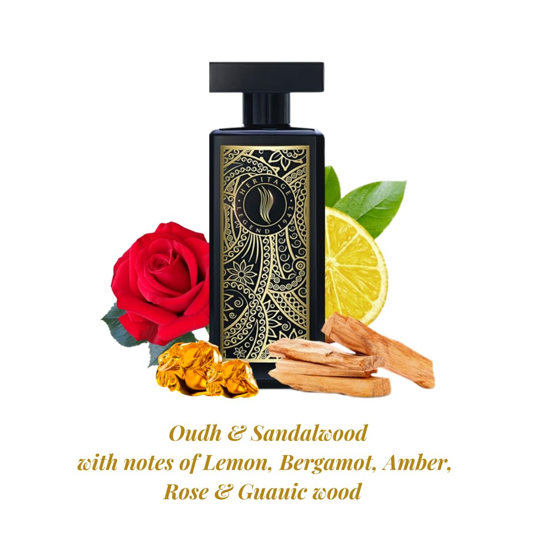 Legend 1942 Luxe Perfumes by Amitabh Bachchan | Premium Long-Lasting Woody Cologne for Men & Women | 100ml Eau de Parfum | Birthday, Anniversary Gift for Husband or Wife | Day & Night Wear, Office & Special Occasions