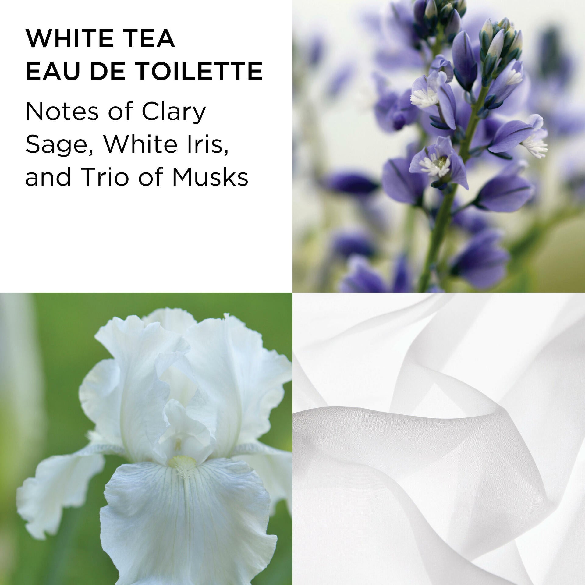 Premium White Tea Eau De Toilette 3.3oz (100ml) 2-Piece Gift Set - Fresh Floral Scent for Women, Day & Night Fragrance, Perfect for Work, Date & Special Occasions