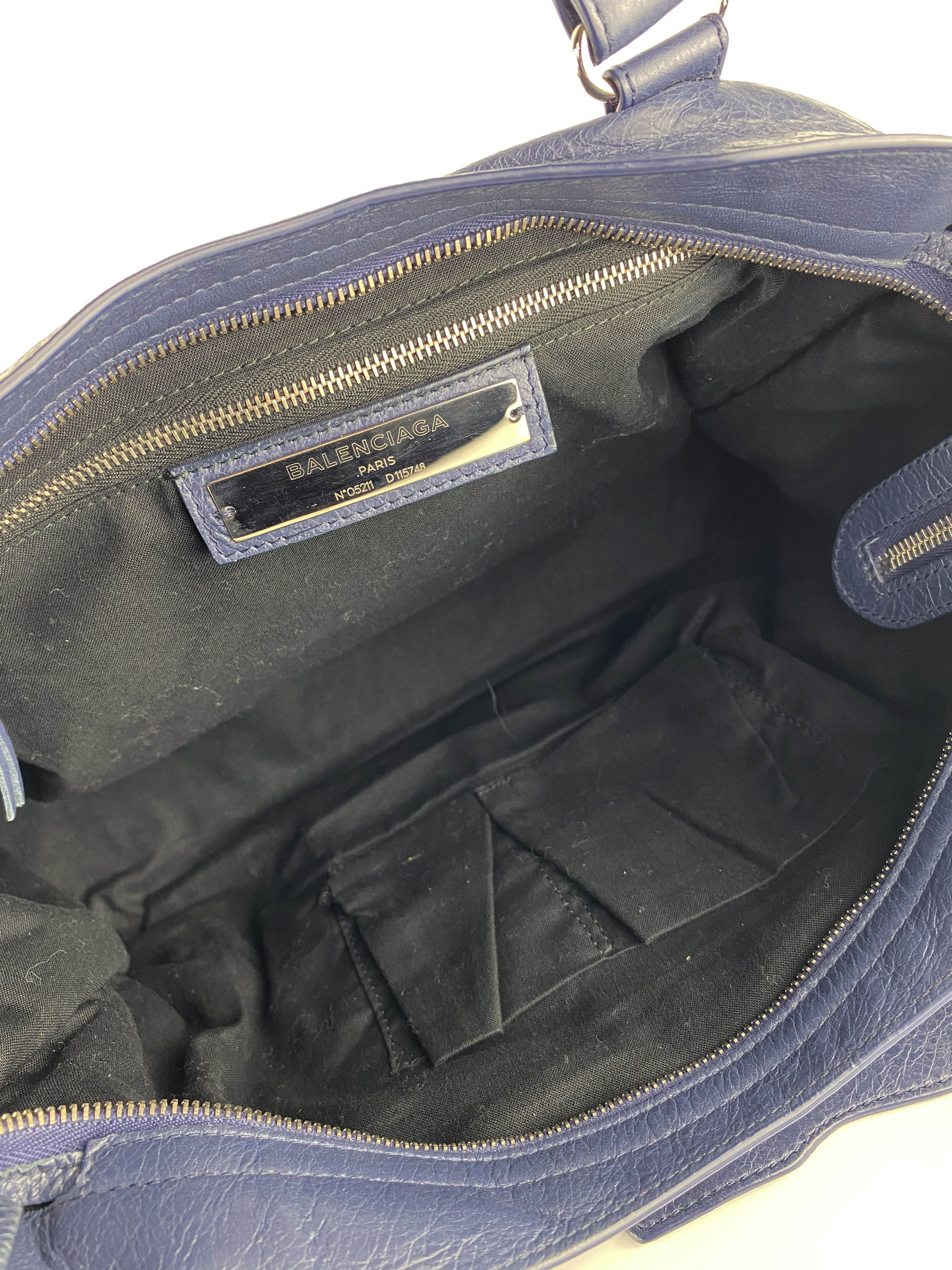 Balenciaga Navy City Bag - Stylish Designer Handbag for Women | Perfect for Work, Travel & Everyday Use