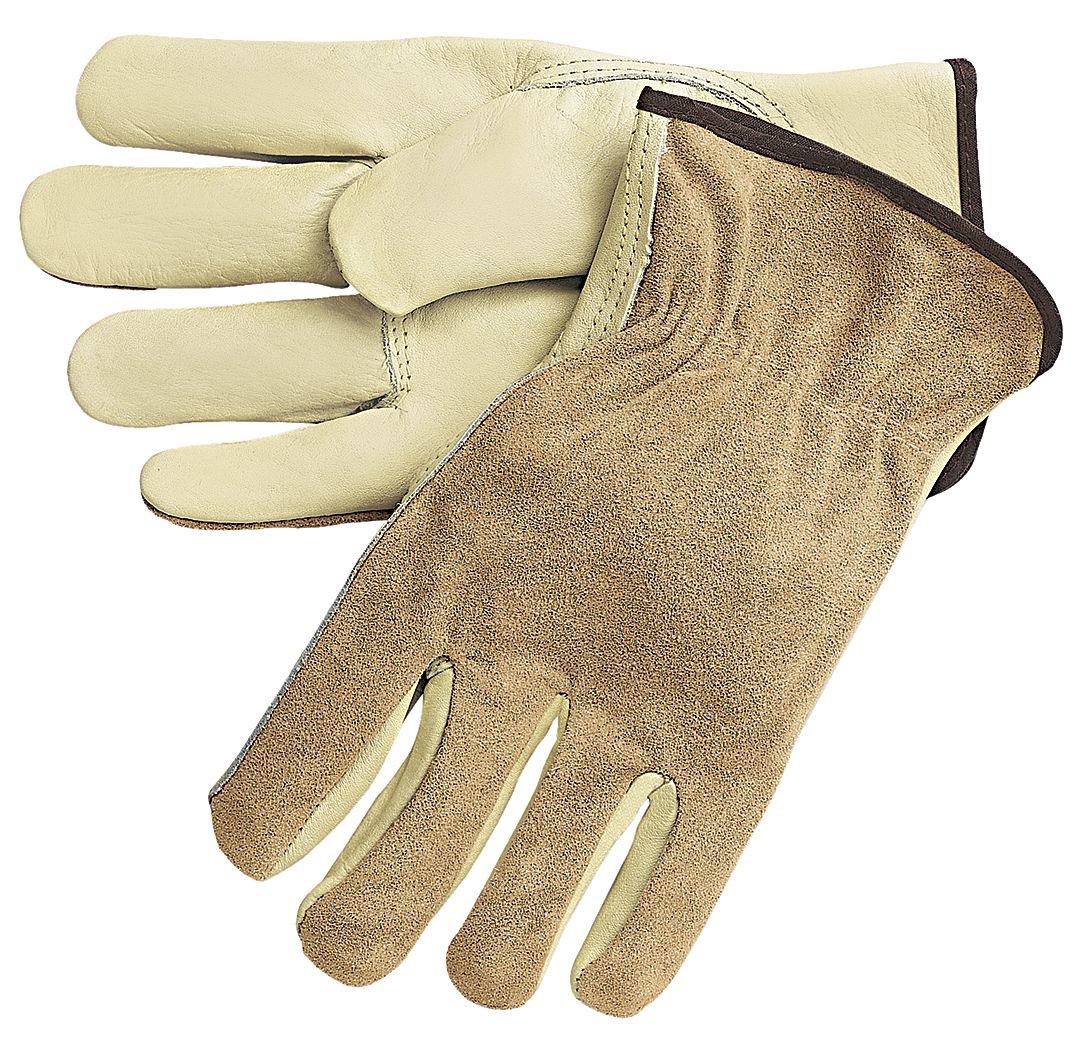 Premium-Grade ORS-Nasco Industrial 3205M Memphis Glove - Unlined Shoulder Split Cowhide Leather Driving Gloves for Men & Women, Medium (Pack of 12) - Perfect for Motorcycle Riding, Classic Car Driving & Winter Hand Protection