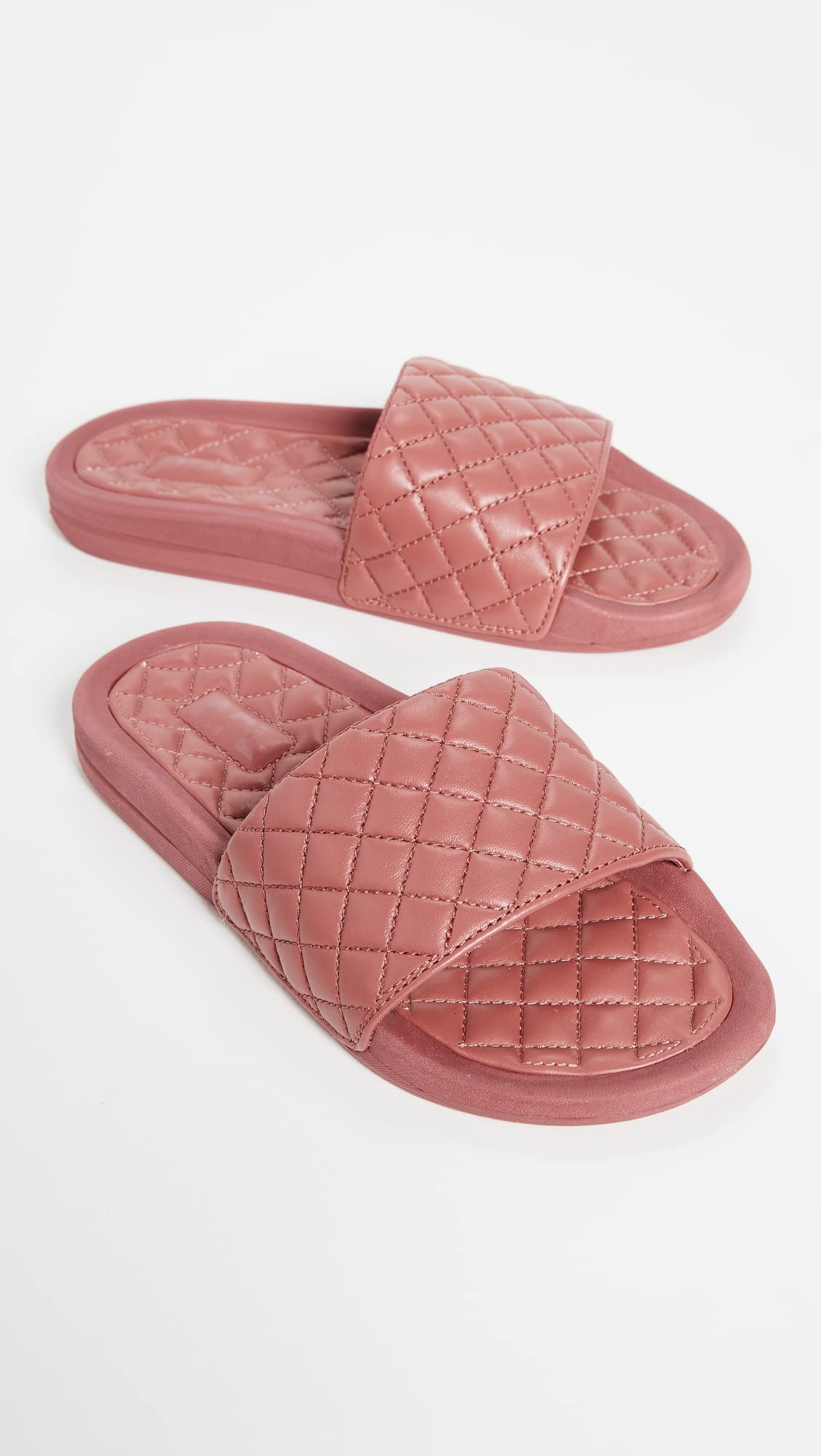 APL: Athletic Propulsion Labs Women's Lusso Slides - Comfortable Cedar & Pink Sandals Size 5 Medium US - Perfect for Poolside, Beach, and Casual Summer Wear