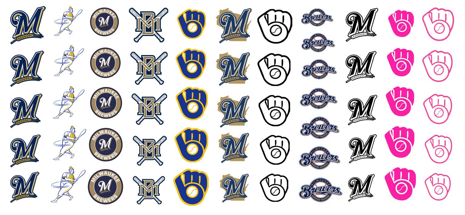 Premium MKE Baseball Waterslide Nail Decals - Salon Quality Nail Art Stickers for DIY Manicures, Milwaukee WI Sports Fan Gifts, Perfect for Baseball Games & Nail Salon Use
